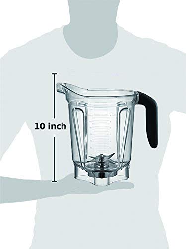 64oz Low Profile Container Replacement for Vitamix Pro 750 - Blender Pitcher & Blade Set - Perfect for Smoothies, Soups & Nut Butters