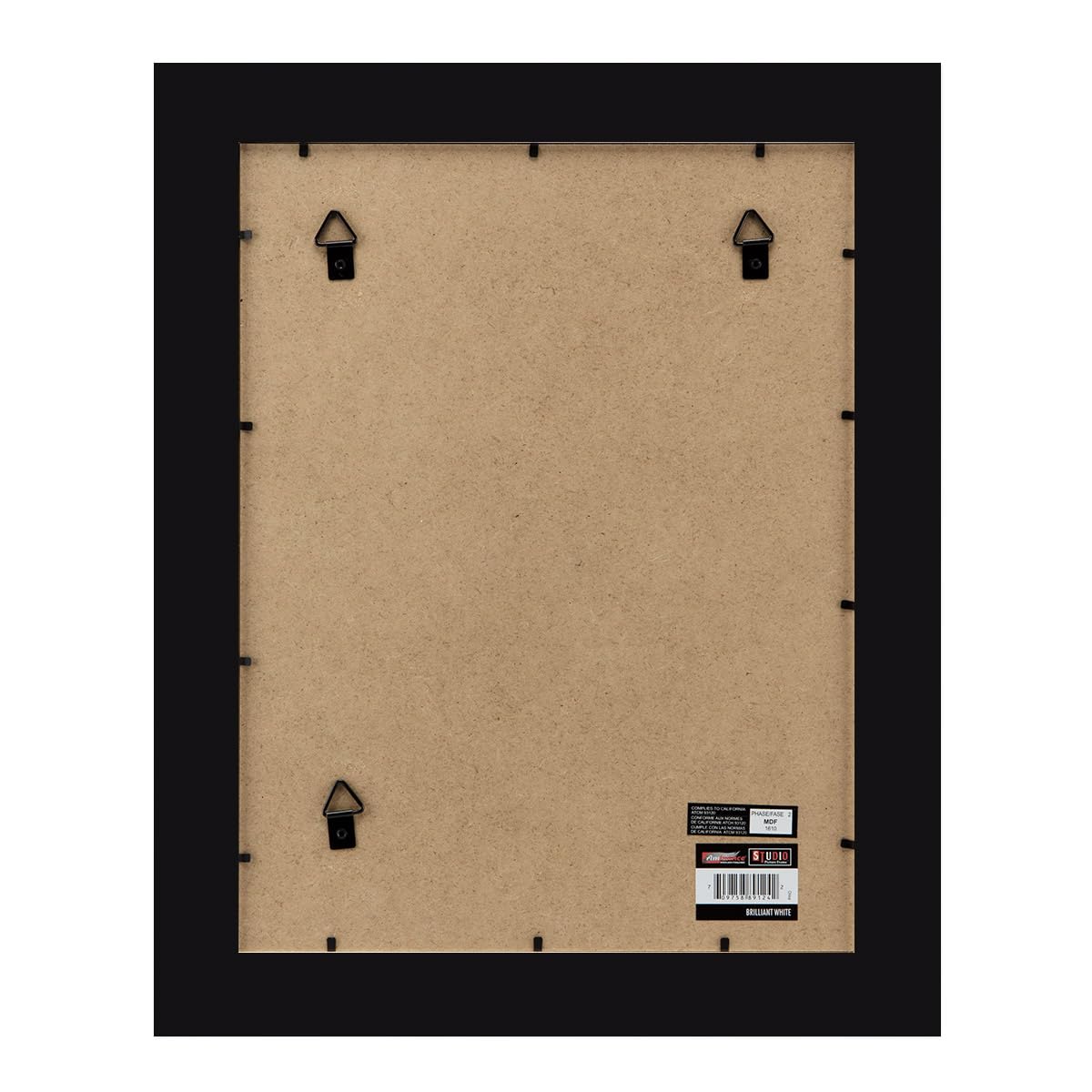 Ambiance Studio Frame Black 12x16 with Plexi Glazing - Set of 4 Picture Frames for Wall Art, Photos & Home Decor | Perfect for Living Room, Bedroom & Office Display