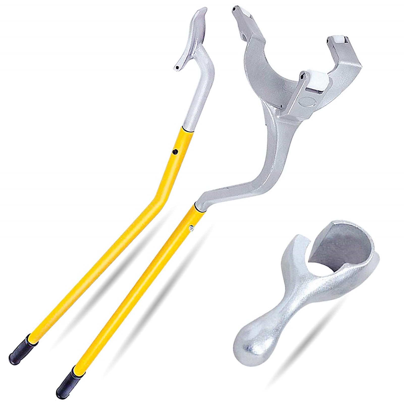 Heavy Duty Manual Tire Changer Tool Set - 3-Piece Truck Tire Bead Breaker & Mount/Demount Kit for 17.5