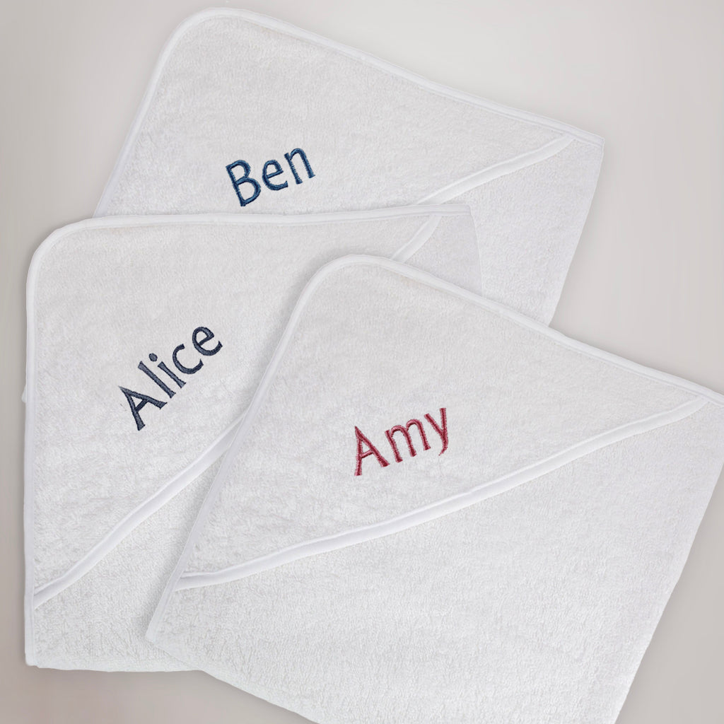 Personalized Kids Hooded Bath Towel - Large Size, Pewter Grey - Perfect for Bath Time, Swimming, and Beach Outings