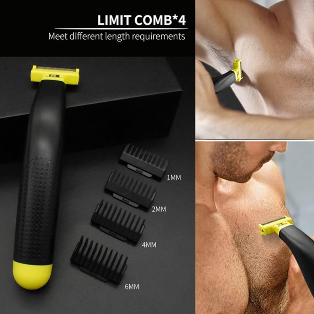 Stellaya Electric Razor for Men - 2025 New Wet & Dry Shaver with 4 Adjustable Combs (1 Set + 1 Blade) - Full Body Washable Mens Shaver for Smooth Shaving at Home, Gym or Travel