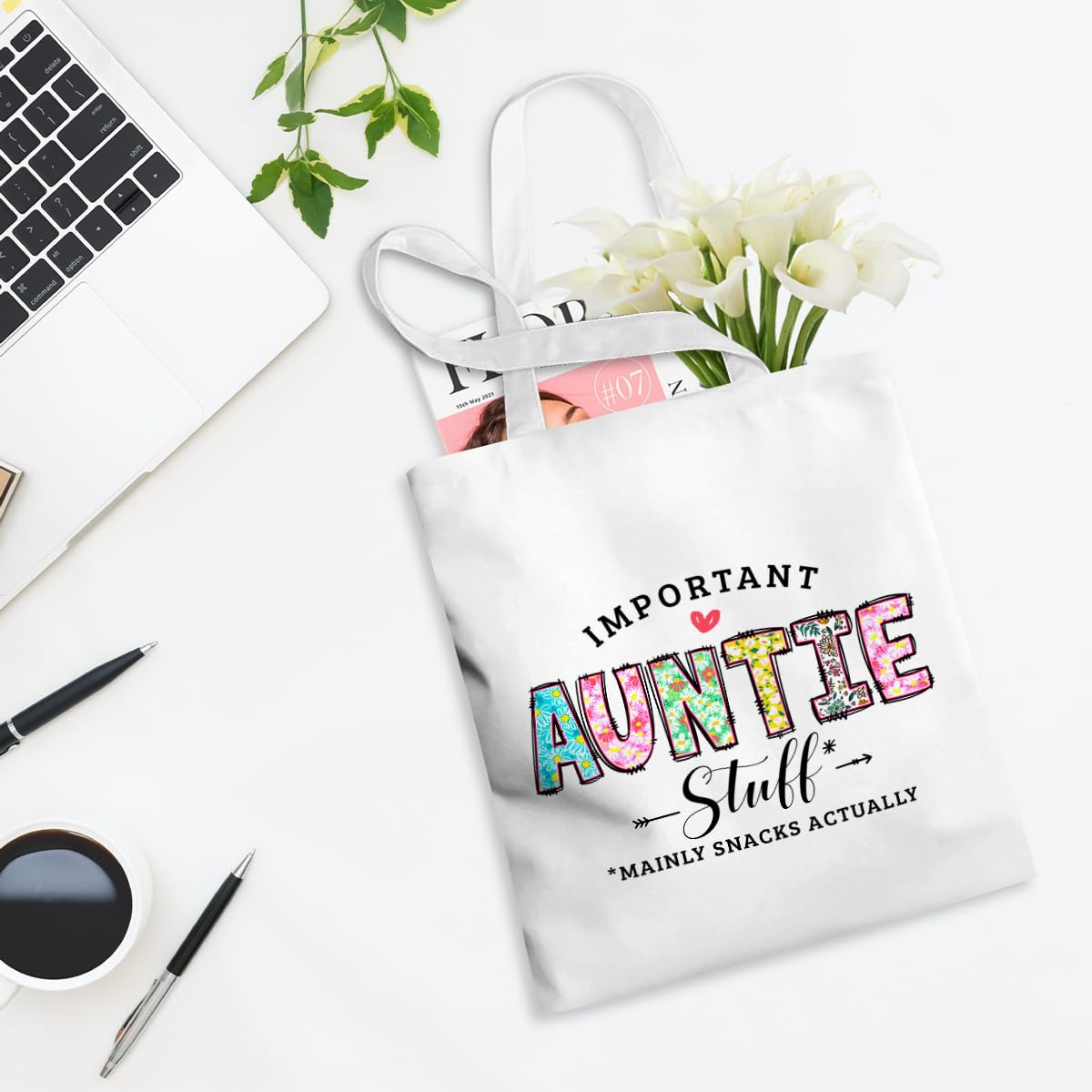 Stylish Inspirational Tote Bag for Mom, Grandma, Aunt & Mother-in-Law - Perfect Gift for Women's Birthday, Christmas & Mother's Day - Great for Beach, Shopping & Daily Use