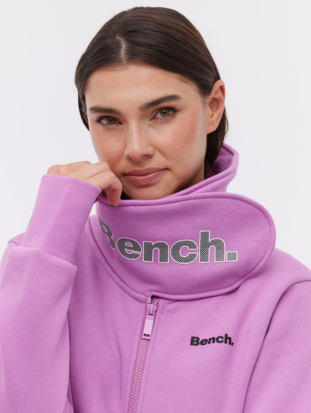 Haylo Wrap Neck Zip Up Sweatshirt for Women - Cozy Fleece Pullover with Stylish High Collar - Perfect for Casual Outfits, Workouts, and Outdoor Activities