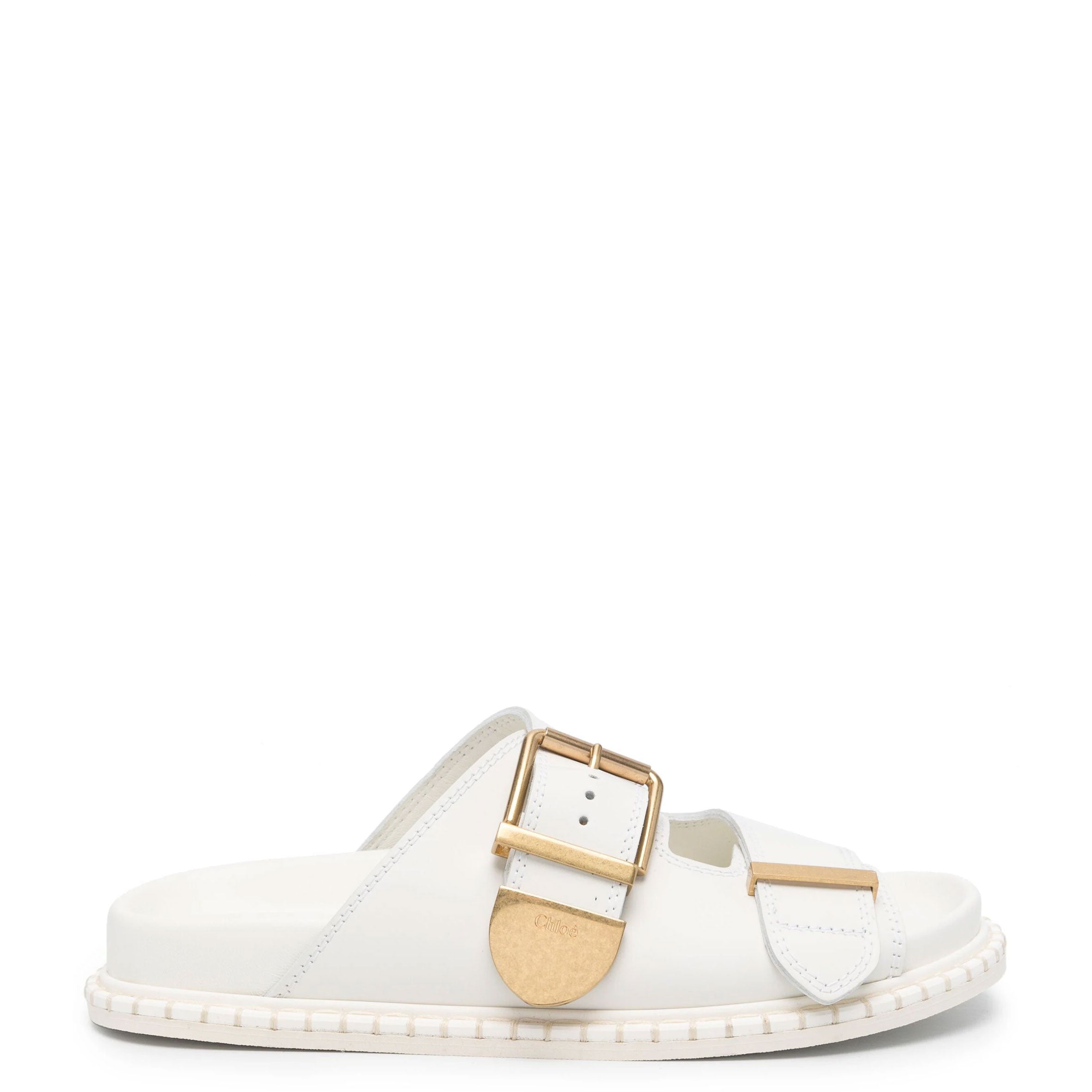 Rebecca Women's Comfortable White Slides - Soft Cushioned Summer Sandals for Beach, Pool, and Casual Wear