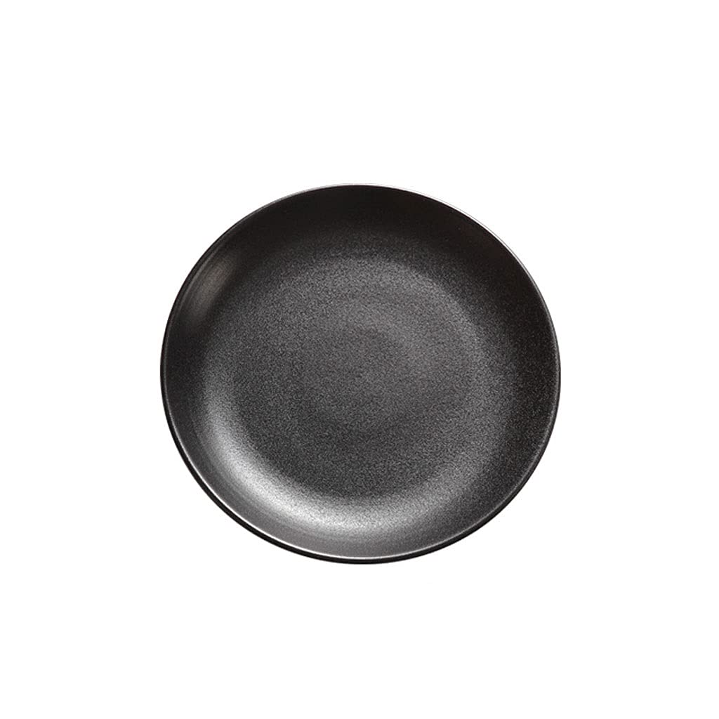 Premium Matte Black Ceramic Dinner Plates Set - Microwave & Dishwasher Safe Modern Plates for Steak, Salad, Pasta, Appetizers & Desserts - Elegant Tableware for Restaurants, Dinner Parties & Home Dining