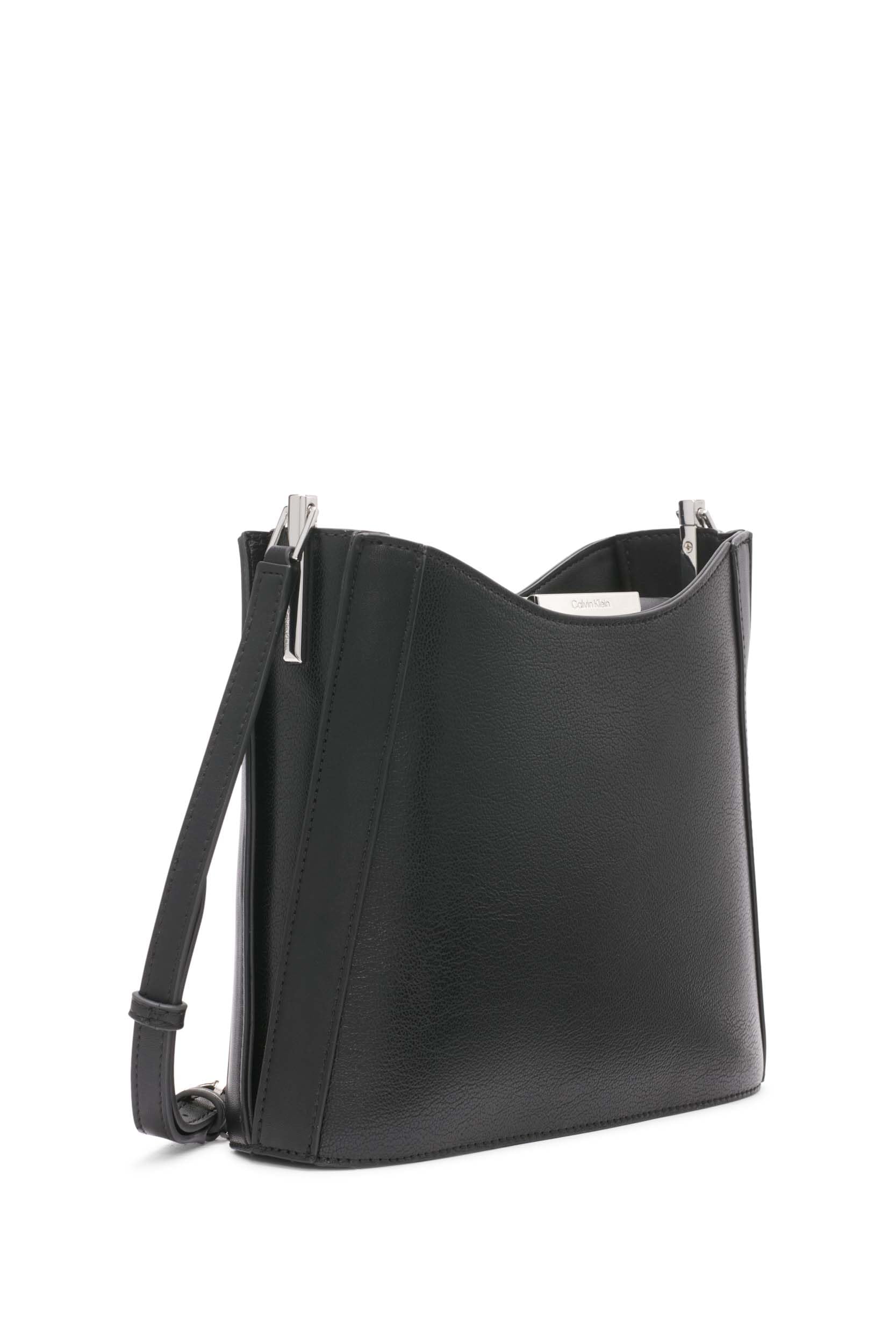 Calvin Klein Wren North/South Crossbody Bag for Women - Stylish Leather Shoulder Purse with Adjustable Strap, Perfect for Work, Travel & Everyday Use