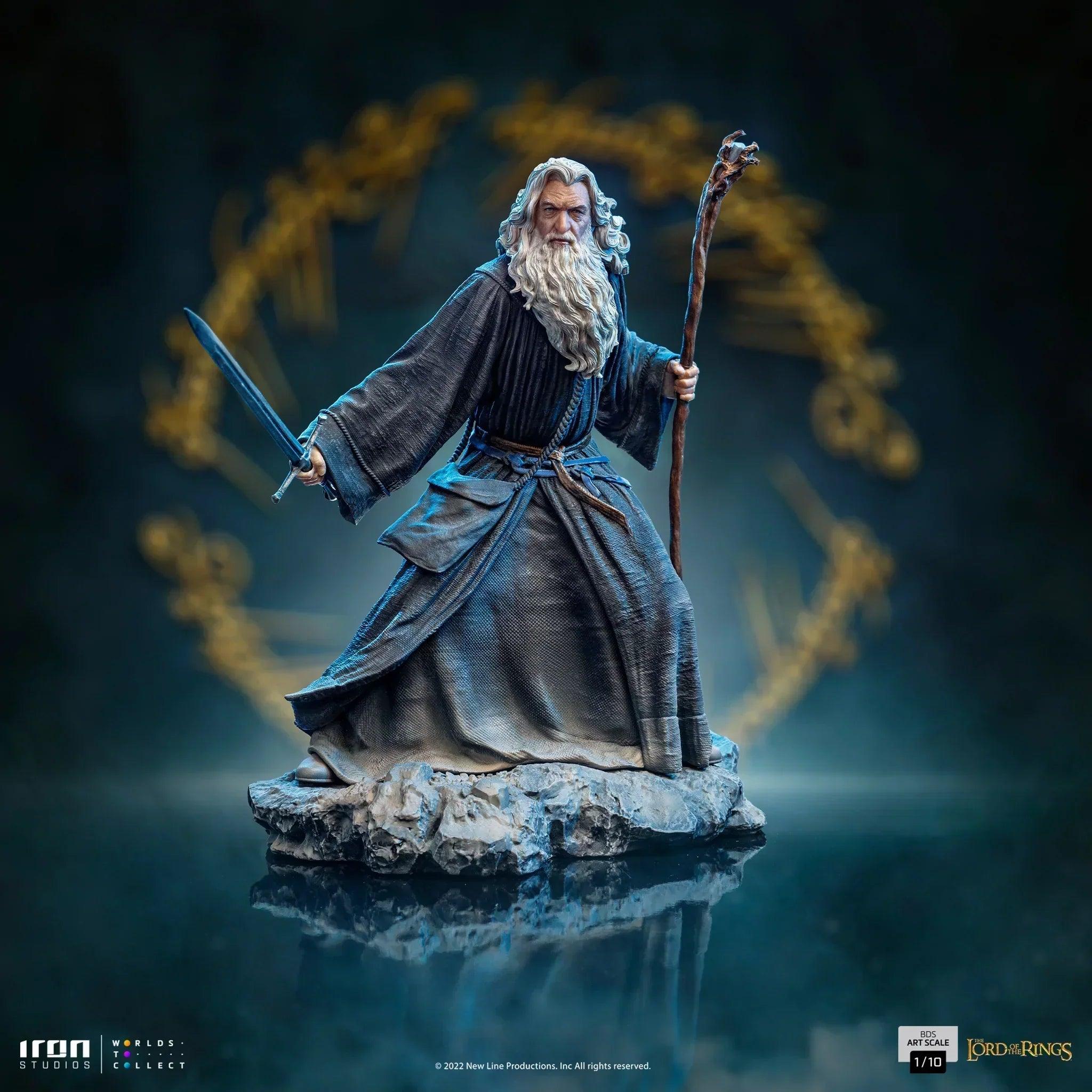 Iron Studios The Lord of The Rings Gandalf BDS Art Scale 1/10 Statue - Premium Collectible Figure for Display & Home Decor