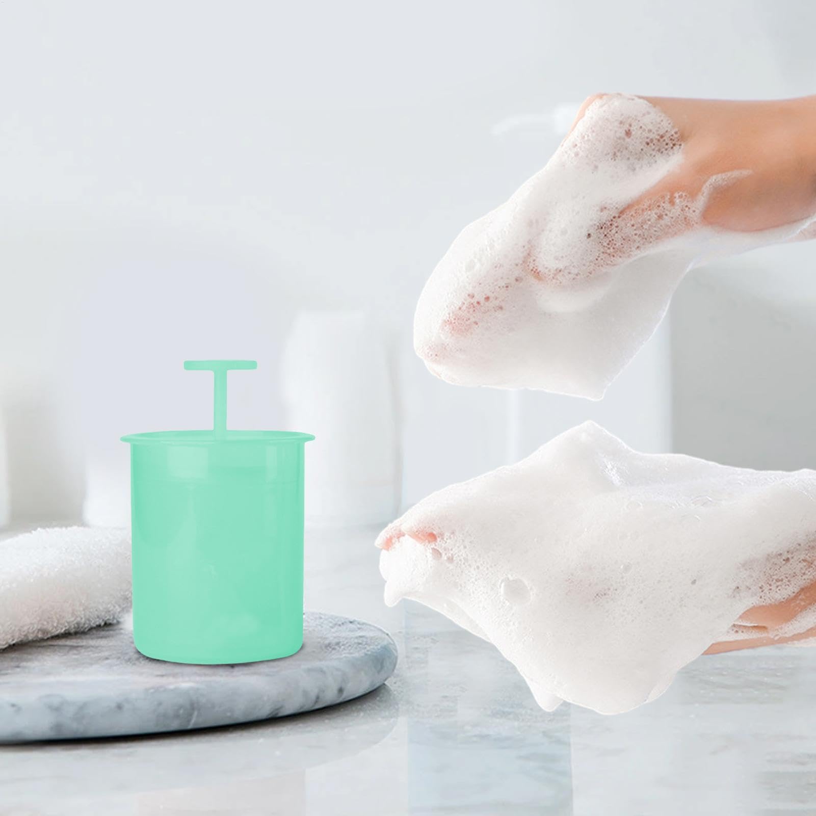Bubble Foaming Cup - Portable Manual Foam Maker for Face Wash & Skincare | Travel Facial Cleanser Foamer, Ergonomic Household Bubble Foamer | Perfect for Travel, Daily Cleansing & Spa Skincare Routine