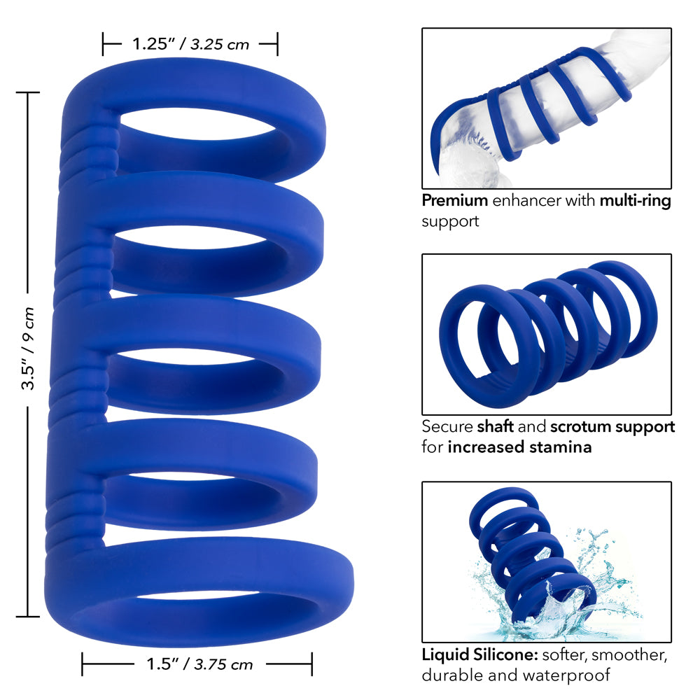 Premium Admiral Xtreme Cock Ring - Adjustable Silicone Penis Ring for Enhanced Pleasure & Performance - Perfect for Couples Play & Solo Use