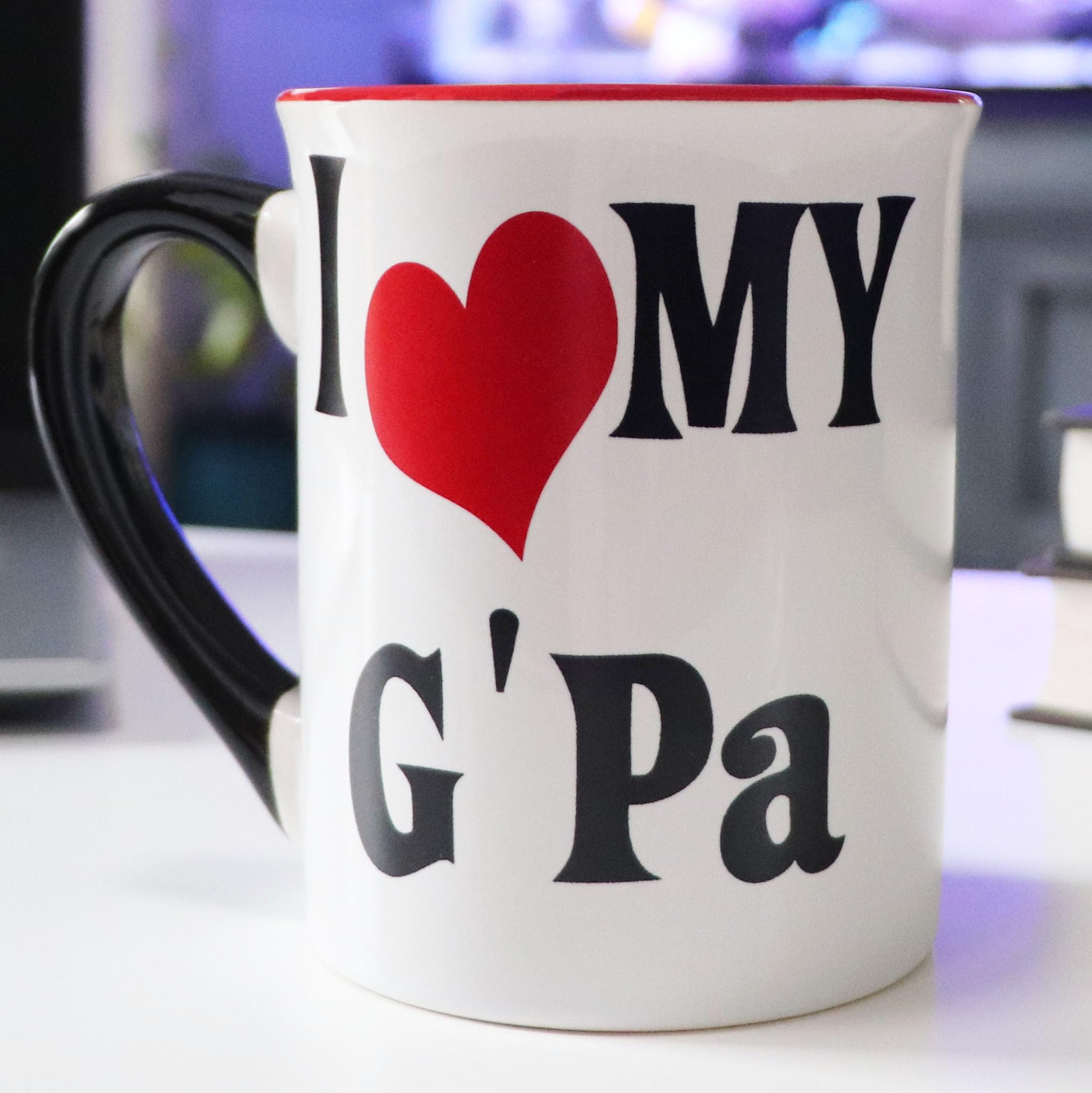 16oz Ceramic Grandpa Coffee Mug - Best Gift for Dad & Grandfather - Unique Christmas & Birthday Present for Men - Perfect for Home, Office & Coffee Table Decor - Great for Morning Coffee & Relaxation Moments