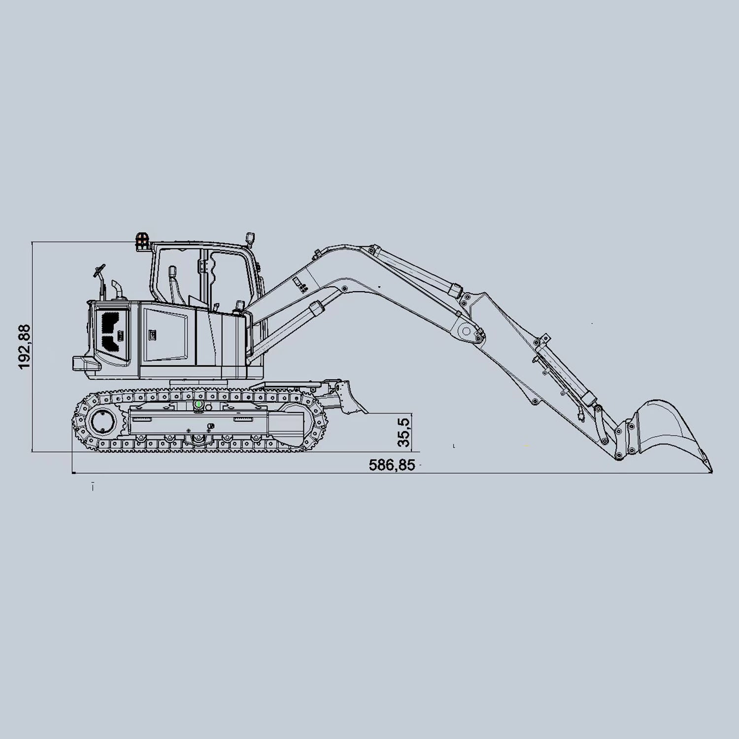 1/14 Scale Metal RC Hydraulic Excavator - C308 Radio Controlled Construction Vehicle with Flysky ST8 Transmitter & RTR Model - Perfect for Construction Simulation, Backyard Digging & RC Hobby Enthusiasts