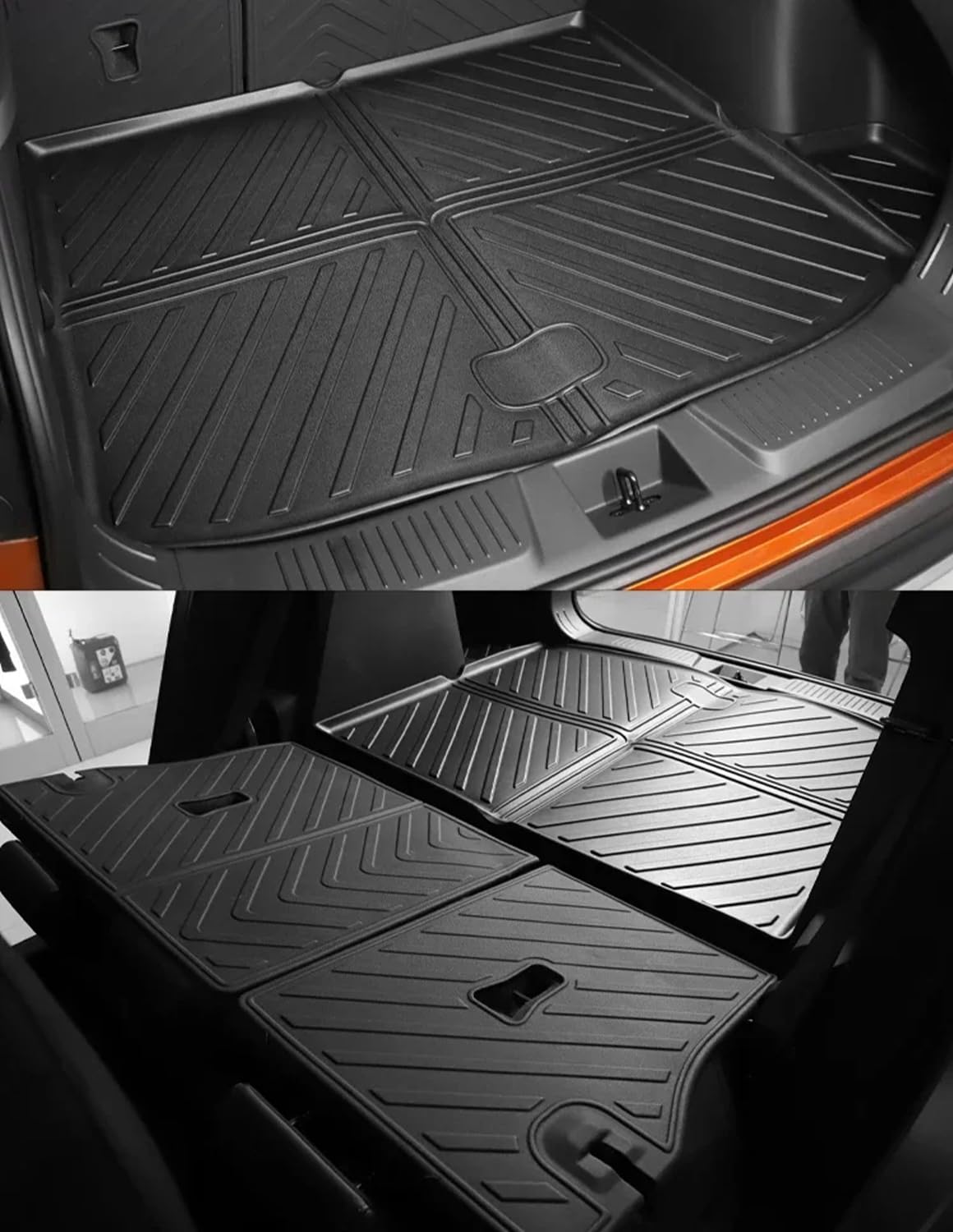 SMABEE 6-Piece All-Weather TPE Floor Mats Set for 2024-2025 Chevy Trax - Includes Floor Liners, Backrest Mats & Cargo Liner | Durable Black Interior Accessories | Perfect for Daily Commutes, Road Trips & Outdoor Adventures