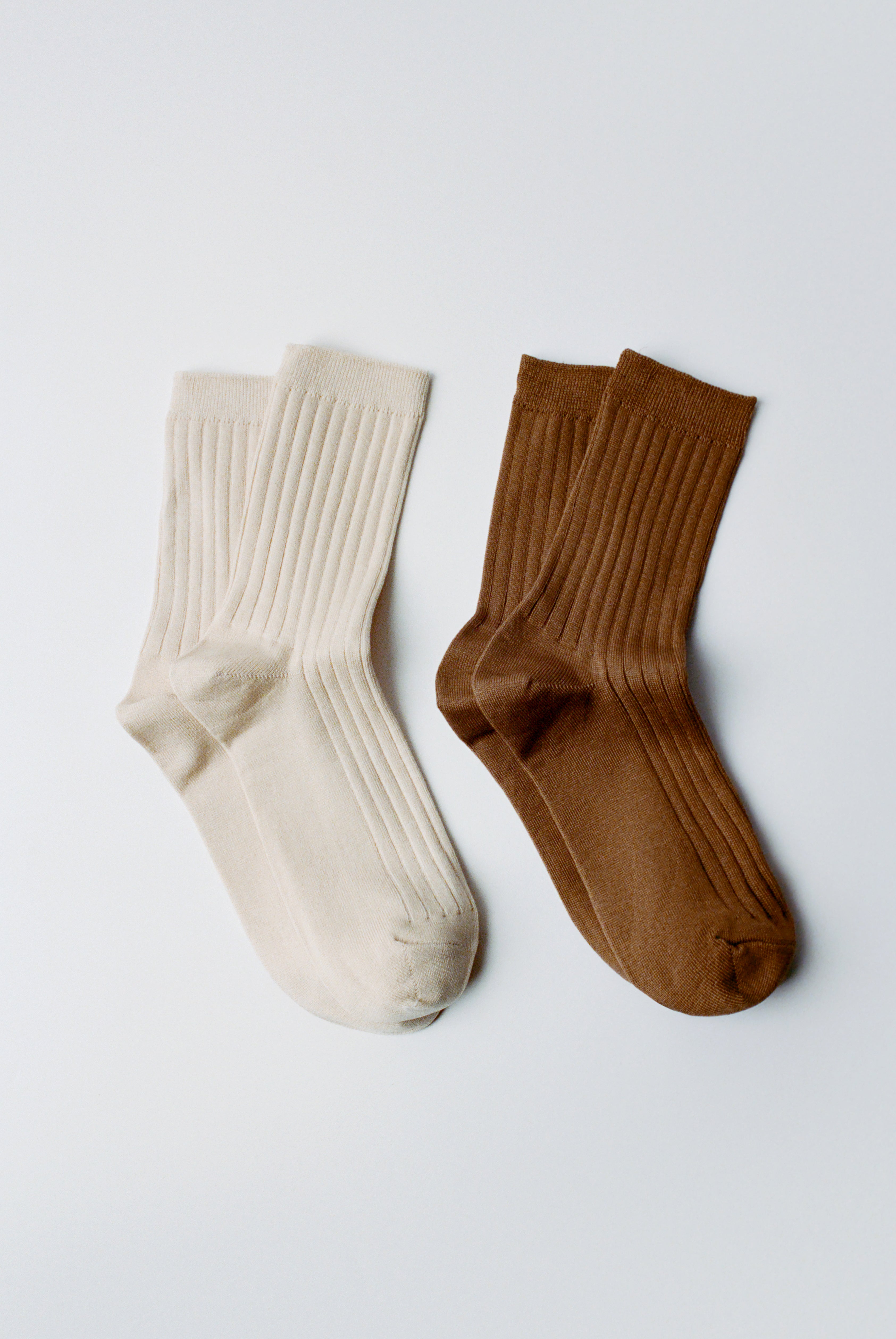 Le Bon Shoppe Tan Trouser Socks for Women - Comfortable Nylon Dress Socks for Office & Formal Wear