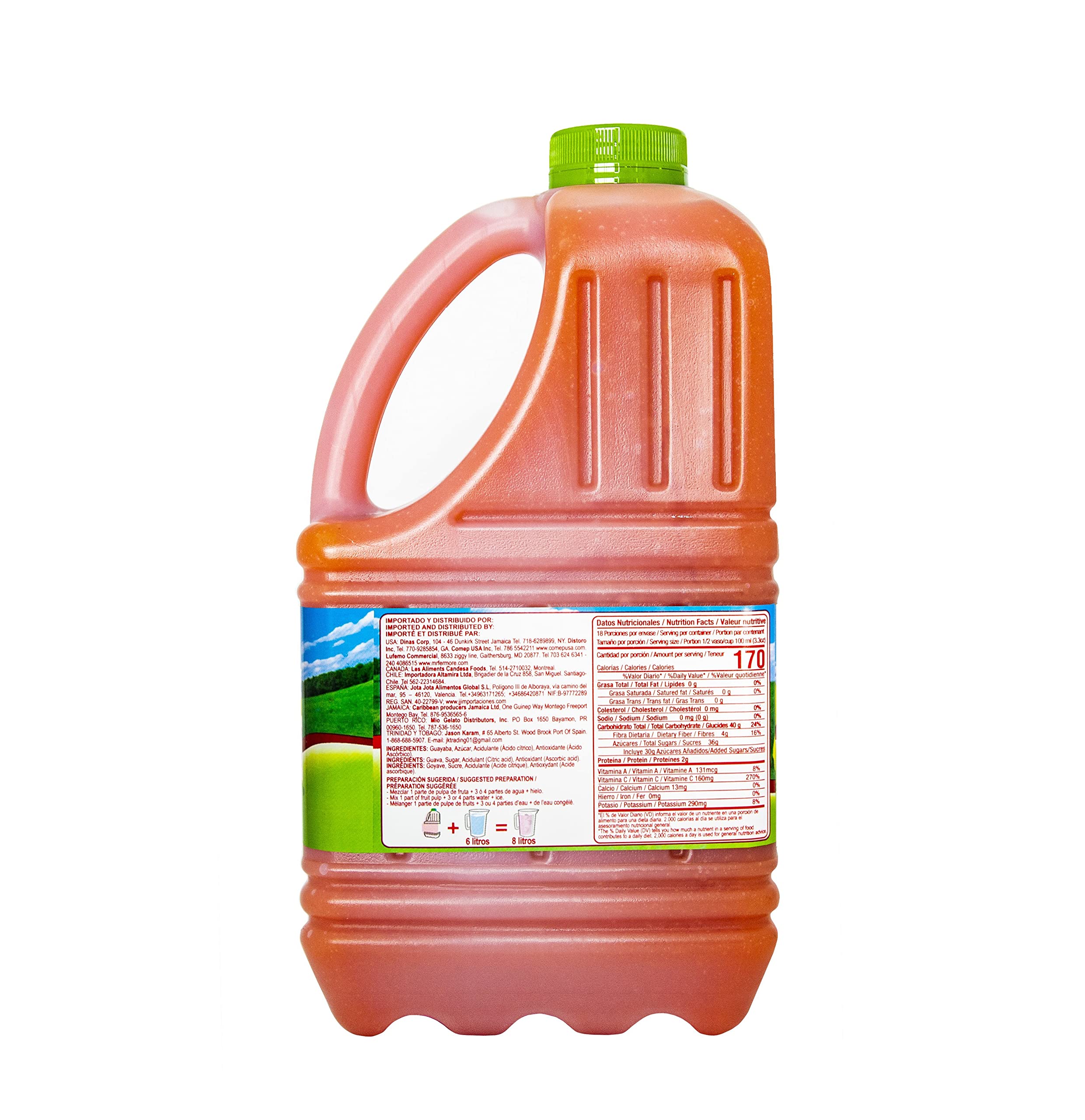 Organic Blackberry Fruit Pulp - 64 Fl Oz - 100% Real Fruit for Juices, Smoothies, Cocktails & Desserts - Perfect for Homemade Drinks, Baking & Healthy Snacks - Gluten-Free & Vegan-Friendly