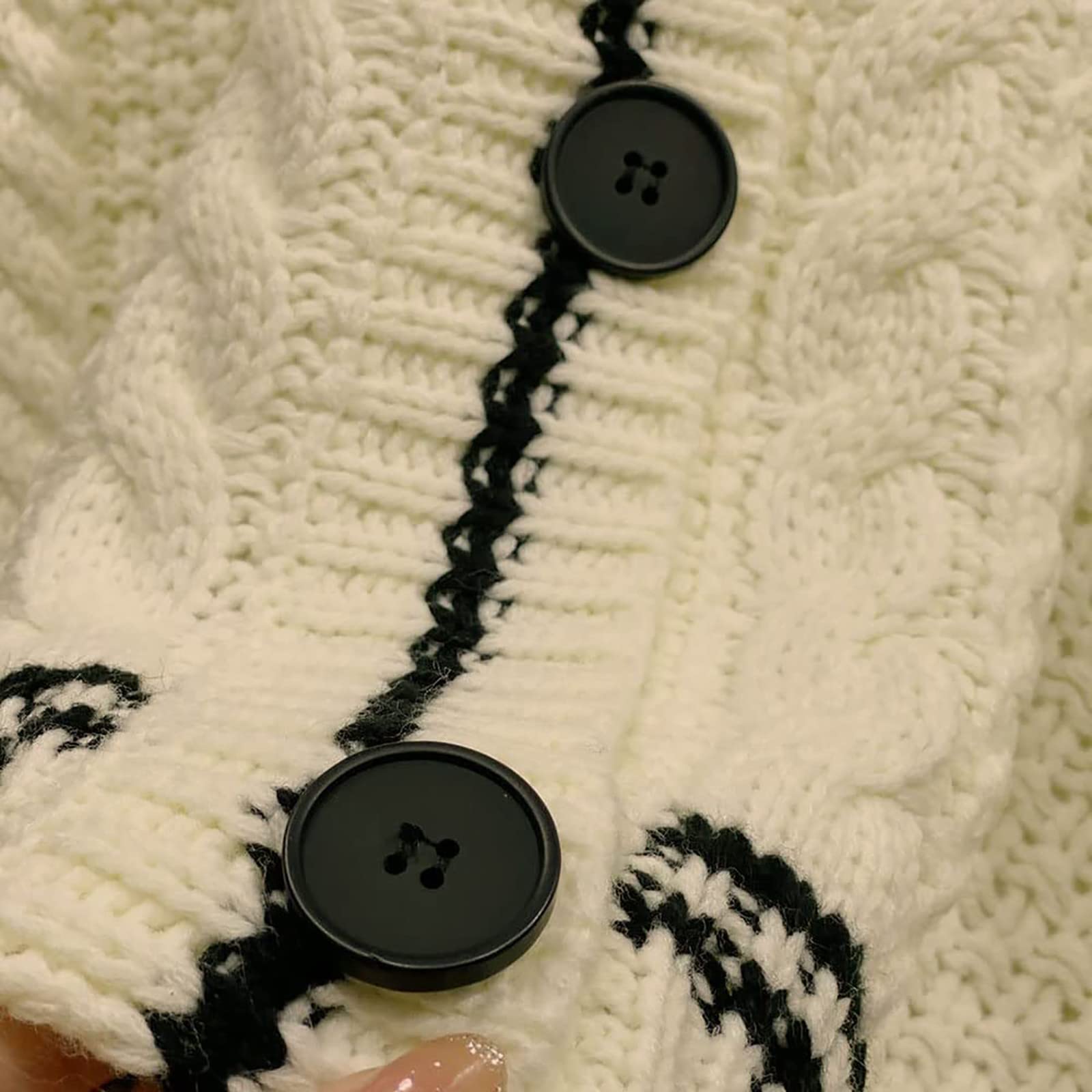 Women's Oversized Knit Star Cardigan - Cozy Button Down Long Sleeve Sweater for Singer Fans | Perfect for Concerts, Fall Fashion & Casual Outerwear