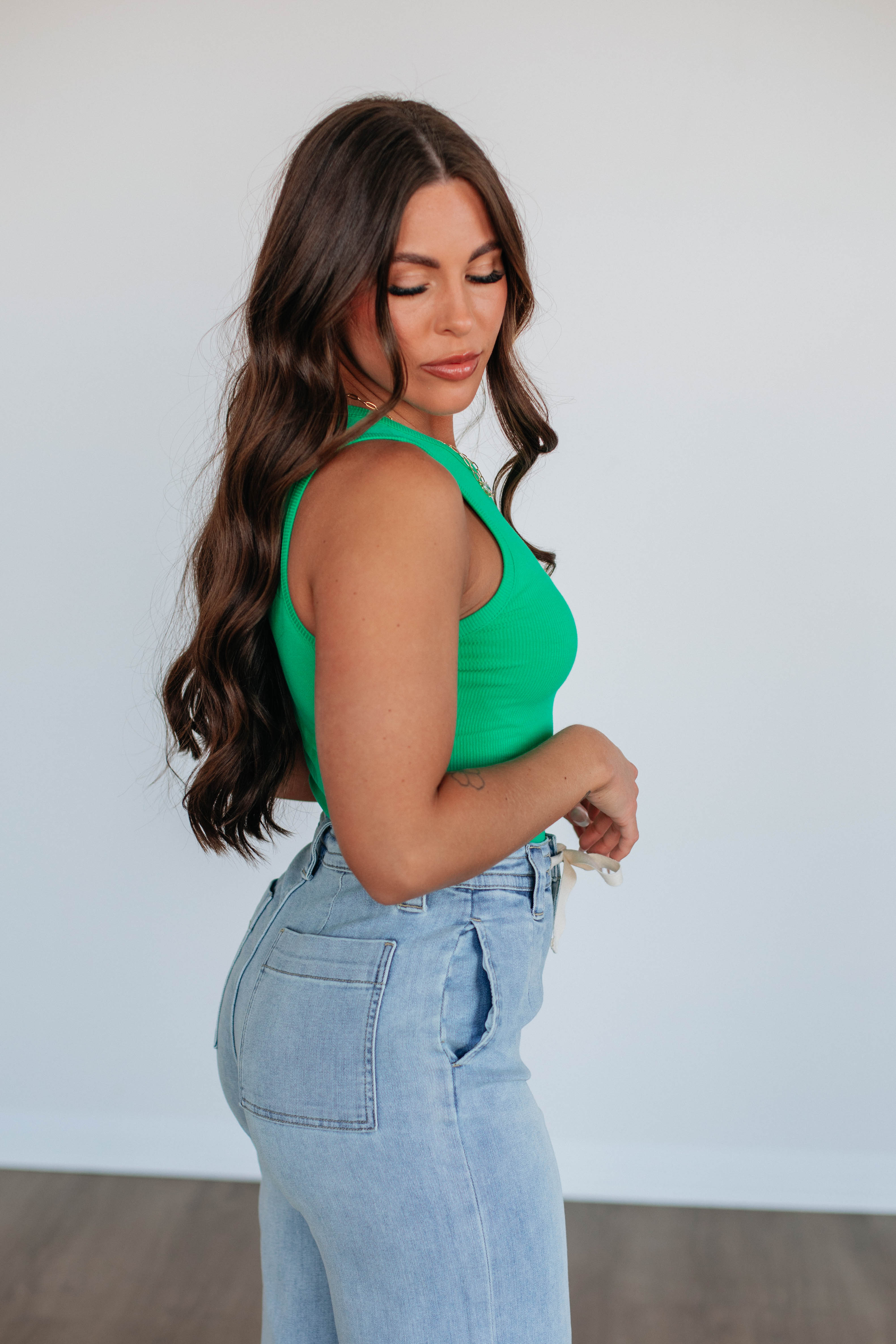 April Ribbed Bodysuit for Women - Stretchy Long Sleeve Turtleneck Shirt - Slim Fit Basic Layering Top - Perfect for Work, Date Night & Casual Outfits