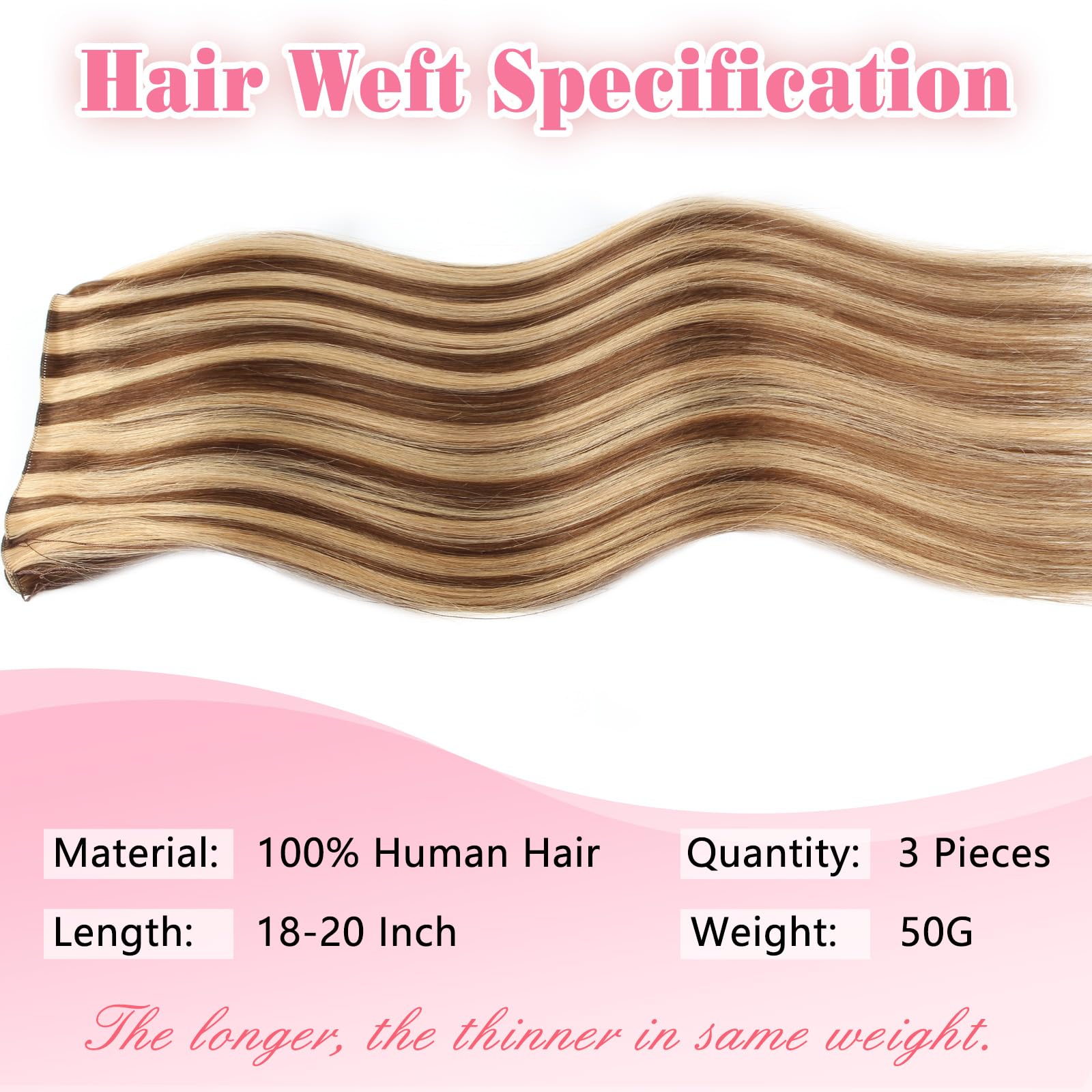ABH AMAZINGBEAUTY Sew-In Human Hair Extensions - 20