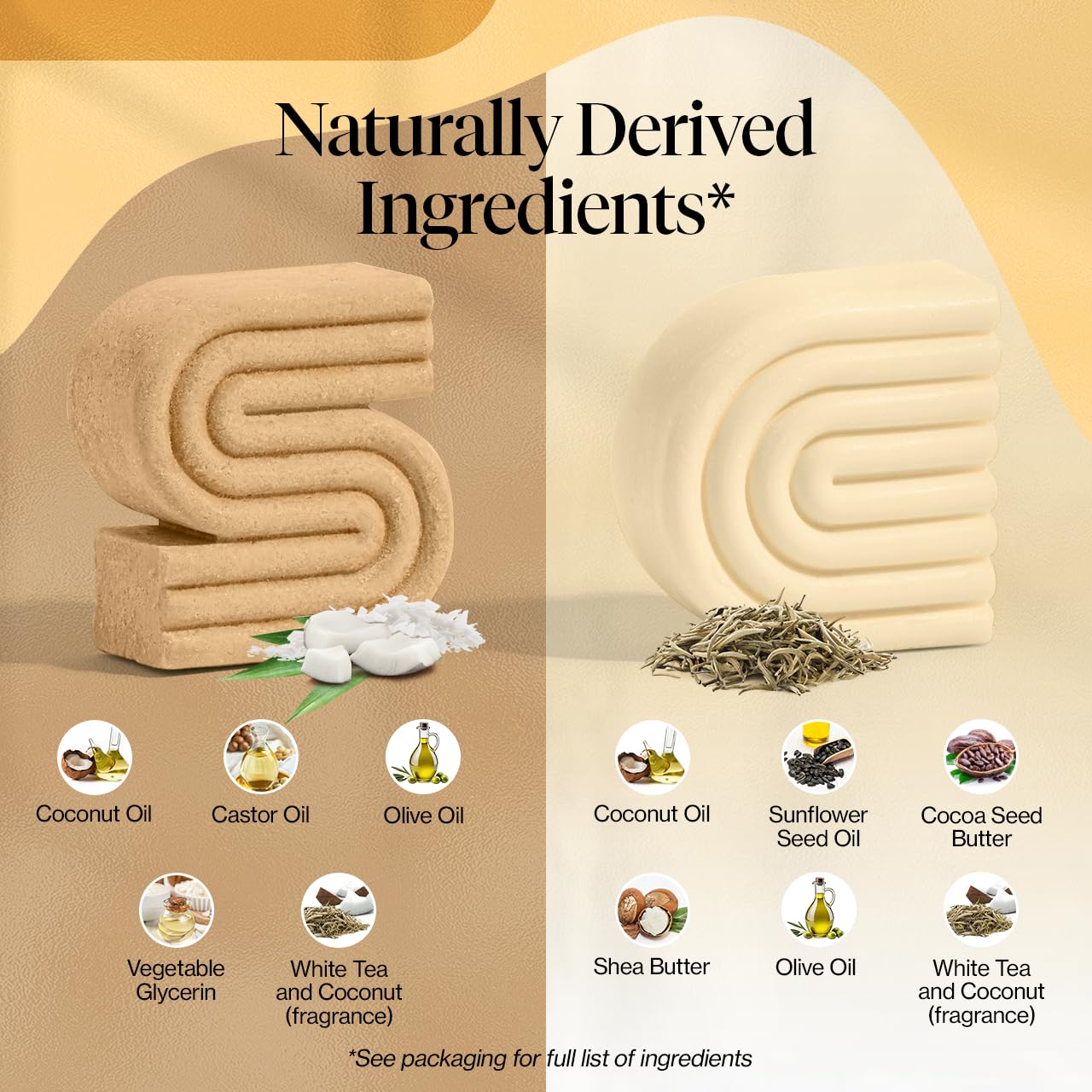 Kitsch Deep Moisturizing Coconut Oil Shampoo & Conditioner Bar Set - Sulfate Free, Paraben Free for Dry, Damaged, Curly, Coily & Color Treated Hair - Hydrating & Nourishing Solid Hair Care Bars Made in USA | Perfect for Travel, Gym & Eco-Friendly Home Use
