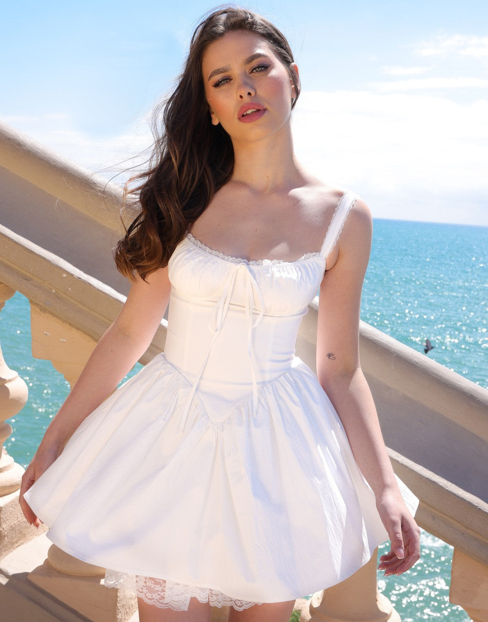 Brandi Mini Dress for Women - Elegant White Summer Party Cocktail Dress | Perfect for Night Out, Club, Date Night & Special Occasions