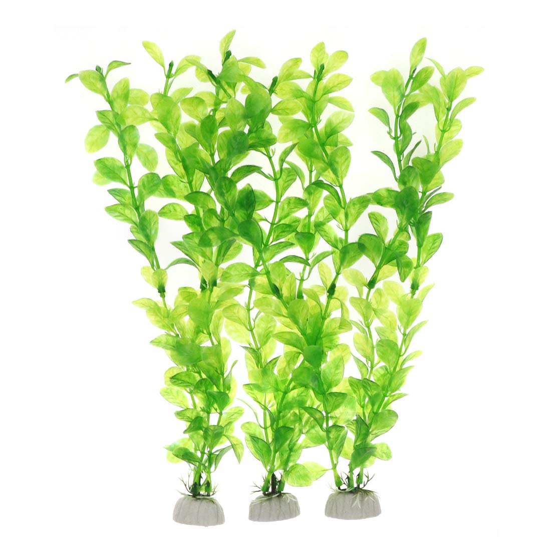 10 Inch Realistic Plastic Aquarium Plants Set - 3 PCS Green Artificial Water Grass for Fish Tank Decor | Lifelike Underwater Plants for Freshwater & Saltwater Aquariums | Perfect for Home, Office & Pet Store Displays