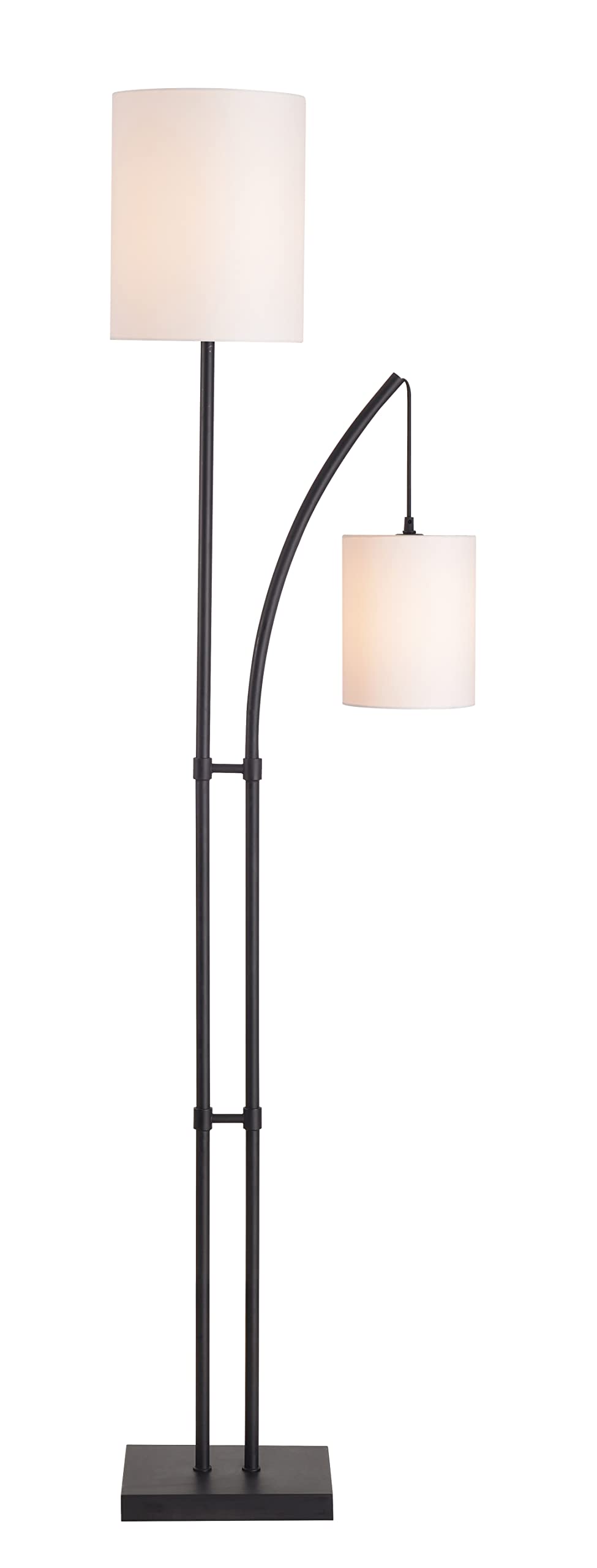 Kenroy Home 34266BRZ Mother and Son Bronze Floor Lamp - Adjustable Height Modern Lighting for Living Room, Bedroom & Office Decor