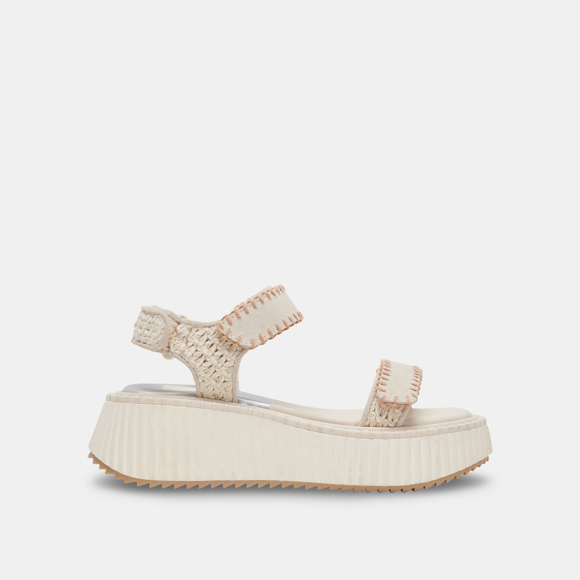 DEBRA Women's Ivory Suede Sandals - Comfortable Casual Summer Shoes for Beach, Vacation & Everyday Wear