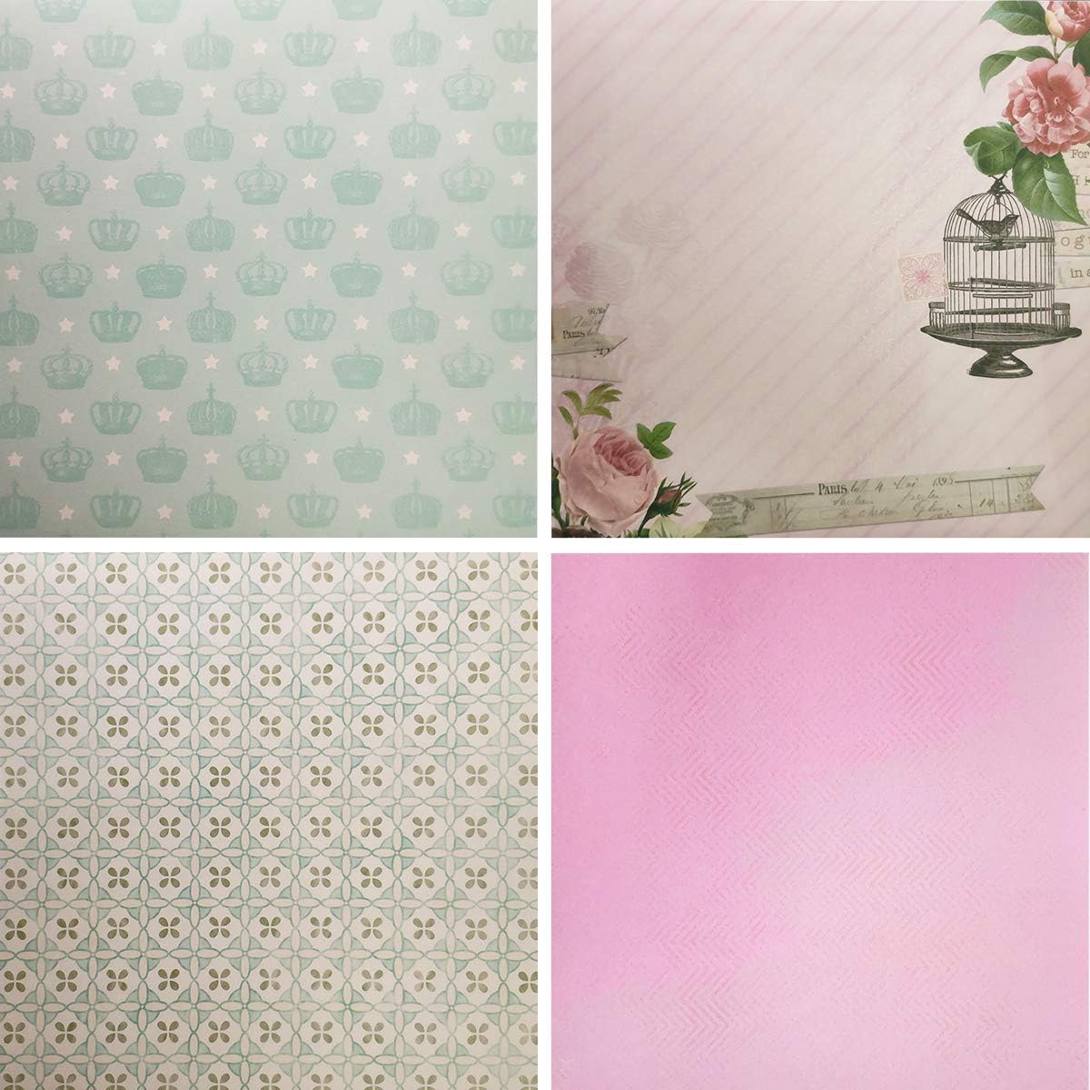 LevyLisa 8x8 Cardstock Paper Pad - 40 Sheets Floral Scrapbook Paper for DIY Crafts, Card Making, Scrapbooking & Home Decor | Premium Designer Decorative Craft Paper