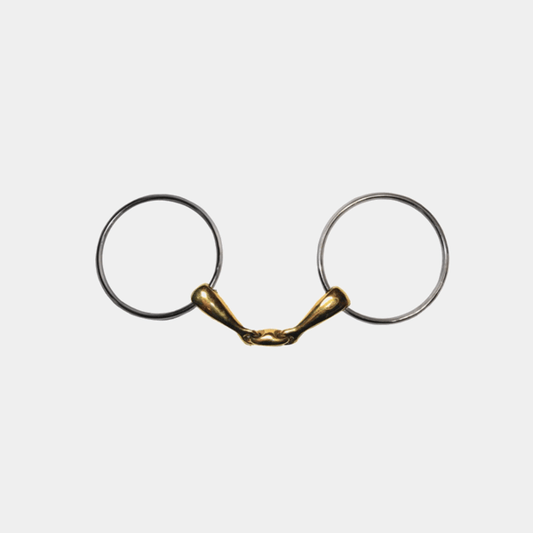Jump'in Large Canon French Link Bit – Durable Horse Bit for Training & Dressage – Perfect for Equestrian Riding & Show Jumping