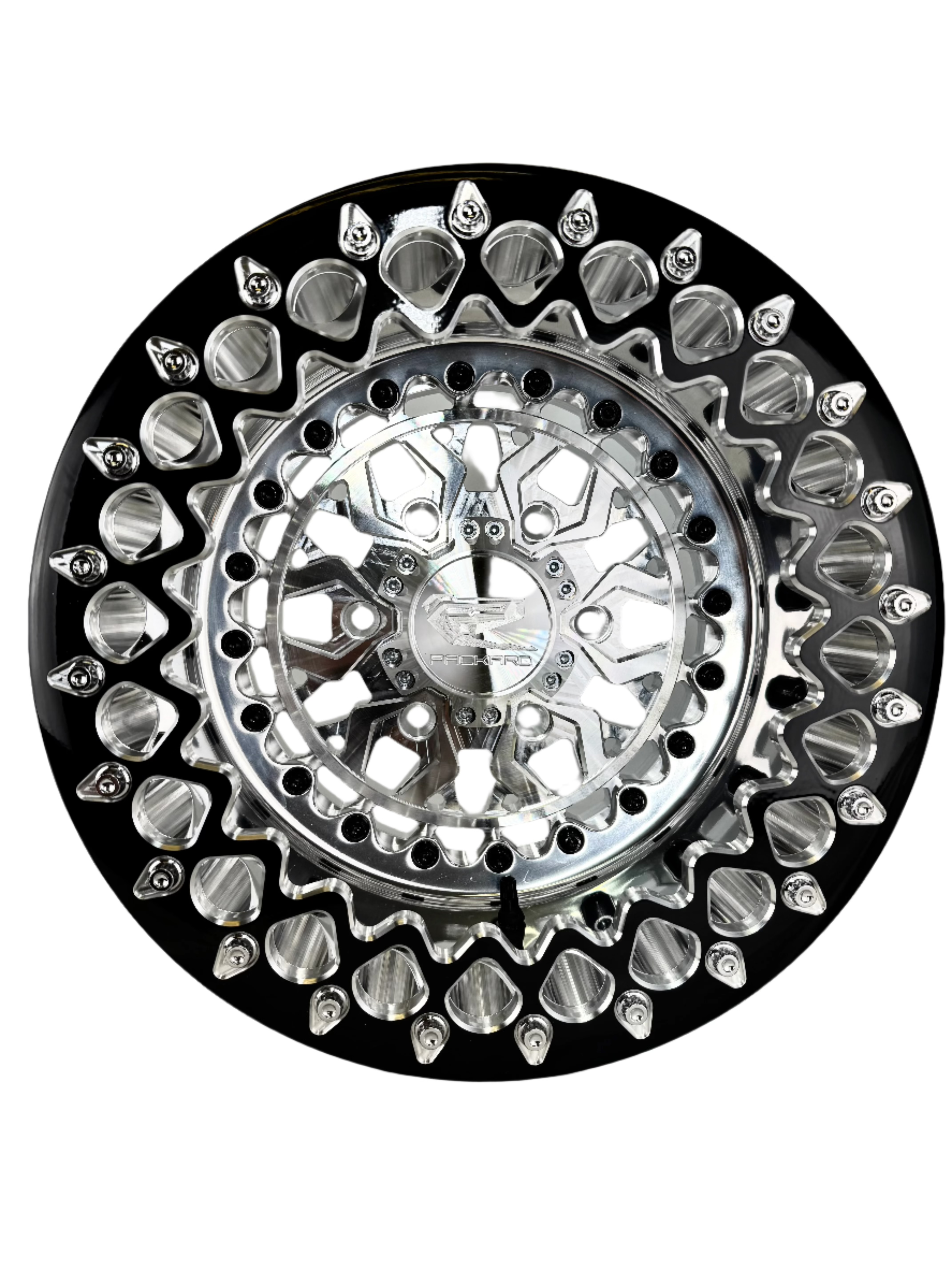 Apollo FF Forged Polished Beadlock Wheels - Silver Maverick R 6x139.7 (Set of 4) | Off-Road & Street Performance | Perfect for Ford F-150, Toyota Tacoma & Jeep Wrangler