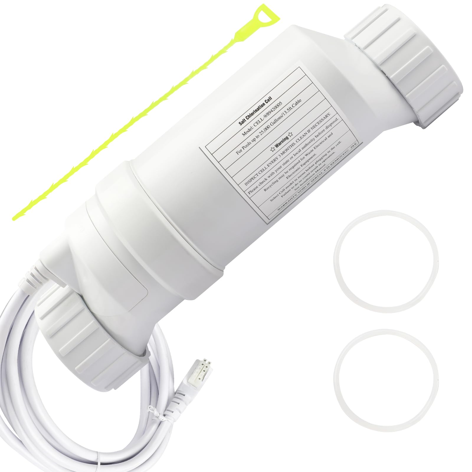 Hayward T-Cell-9 Salt Cell Replacement - Compatible with W3T-Cell-9, T-CELL-9-SWP Models | For Salt Chlorine Generator Systems up to 25,000 Gallon Pools | Perfect for In-Ground and Above-Ground Swimming Pool Maintenance