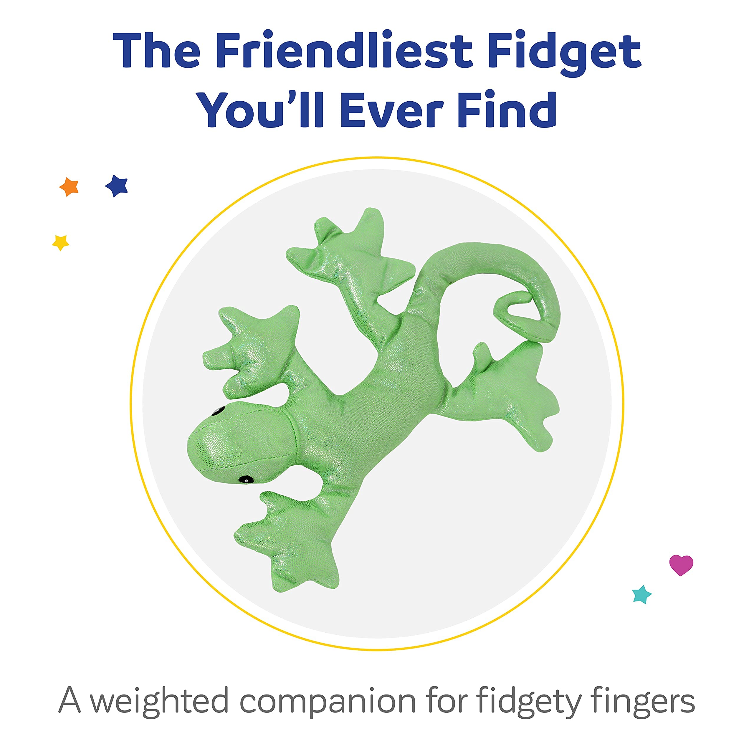 Weighted Fidget Lizard - Sensory Stuffed Animal Toy for Kids with Autism, ADHD & Special Needs - Calming Weighted Therapy Tool for Anxiety Relief - Perfect for Home, Classroom & Travel Use - Ages 3+