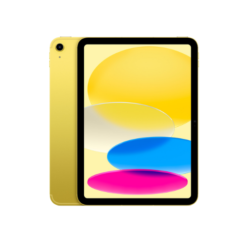 Apple iPad 10th Generation (2022) 10.9-inch 64GB Wi-Fi + Cellular - Space Yellow - Perfect for Work, Study & Entertainment On-The-Go