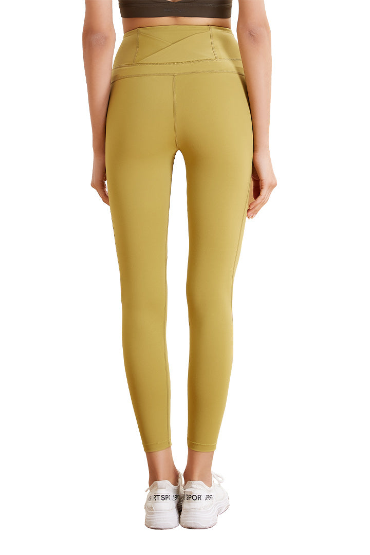 High Waist 7/8 Naked Feeling Workout Leggings for Women - Seamless Yoga Pants, Gym Running & Lounge Wear - Comfortable & Breathable for Fitness, Yoga, and Everyday Use