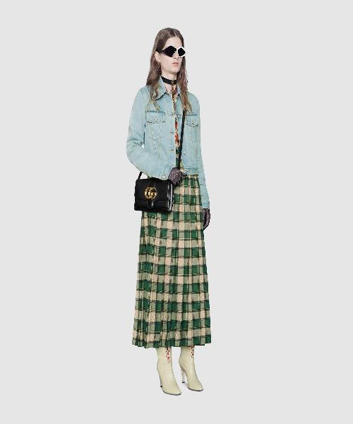 Gucci Arli Small Shoulder Bag for Women - Luxury Leather Crossbody Purse with Gold-Tone Hardware, Perfect for Date Night & Evening Events