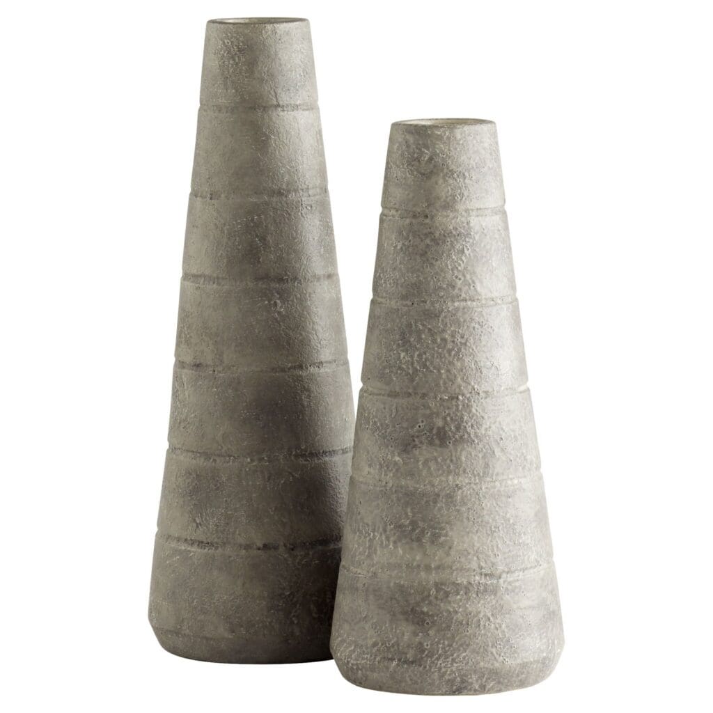 Cyan Design 11579 Thera Vase - Large Grey Ceramic Vase for Home Decor, Living Room Centerpiece, Wedding & Event Floral Arrangements