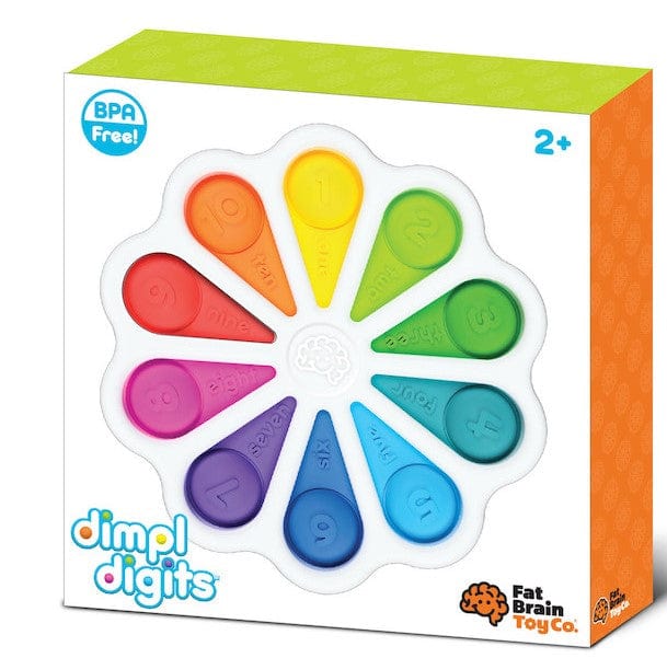 Fat Brain Toys Dimpl Digits - Sensory Learning Toy for Toddlers & Kids - Fun Educational Numbers & Counting Game - Perfect for Playtime, Preschool & Early Math Skills Development