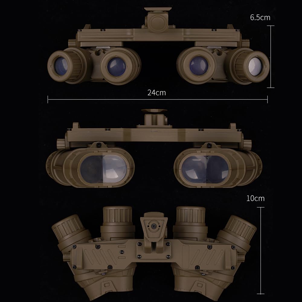 Tactical GPNVG-18 Dummy Night Vision Goggles Model - Realistic Helmet Mount NVG Replica for Military Cosplay & Airsoft Training | Perfect for Tactical Gear Display, Halloween Costumes & Airsoft Battles