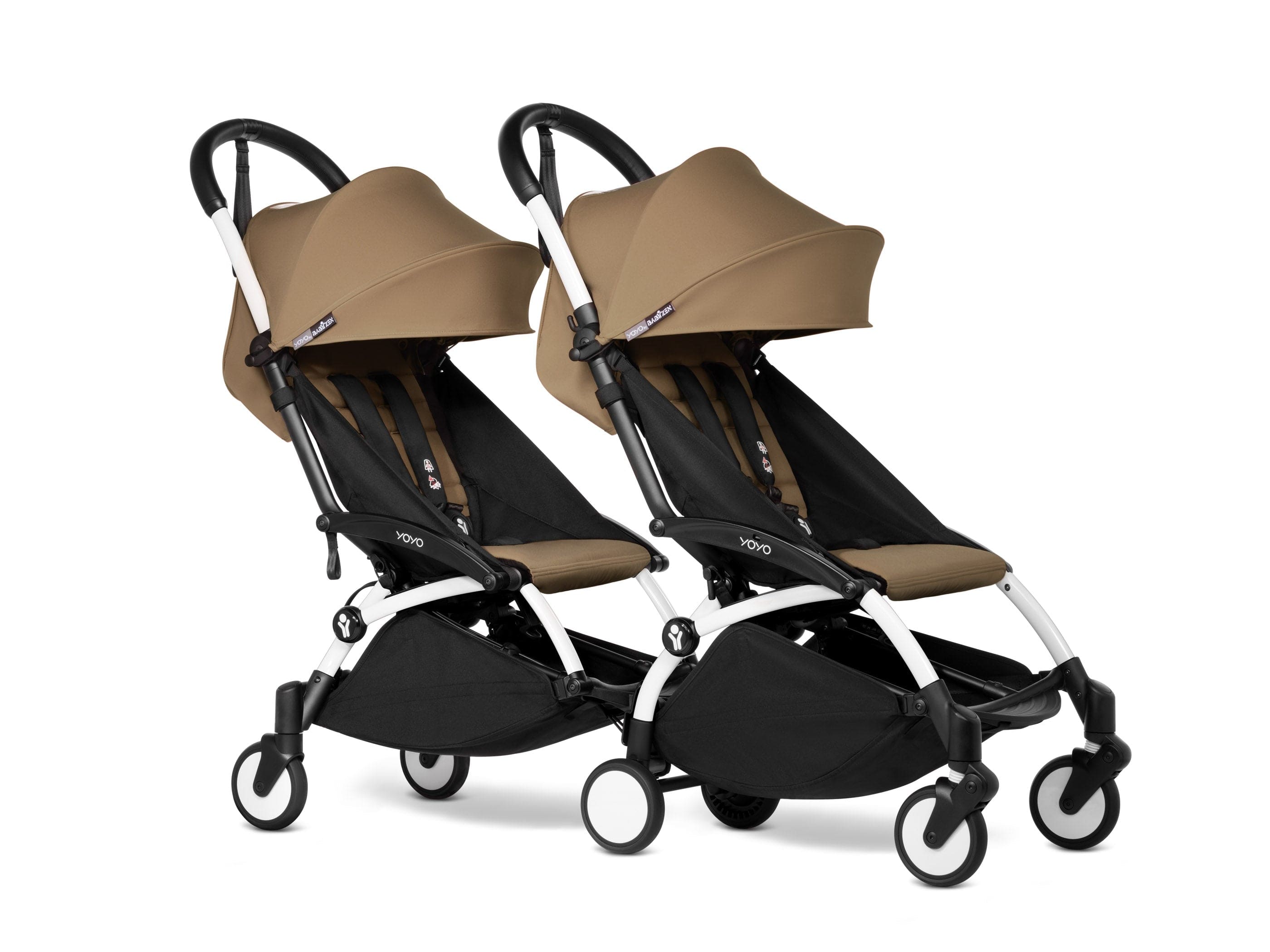 Stokke YOYO 3 Double Stroller for Twins & Siblings (6+ Months) - Lightweight Compact Foldable Travel Stroller for Airports, Shopping & City Walks