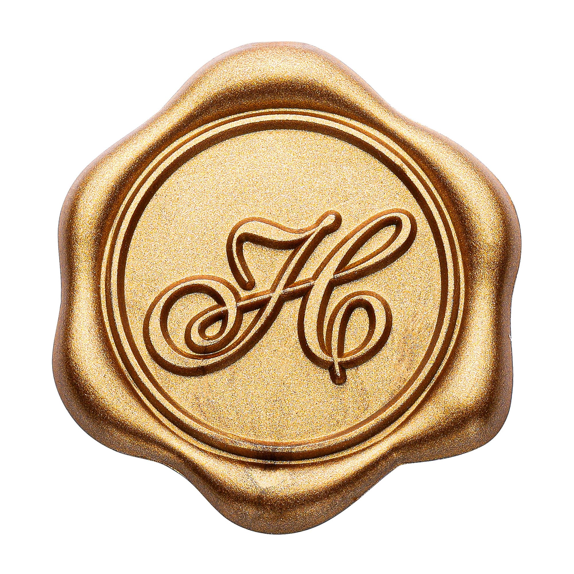 Yoption Initial Alphabet H Adhesive Wax Seal Stickers - 100 Pack Self-Adhesive Gold Letter Wax Seals for Envelopes, Wedding Invitations, Party Favors, Birthday Cards & Christmas Decorations - Elegant DIY Stationery for Letters, Gifts & Craft Projects
