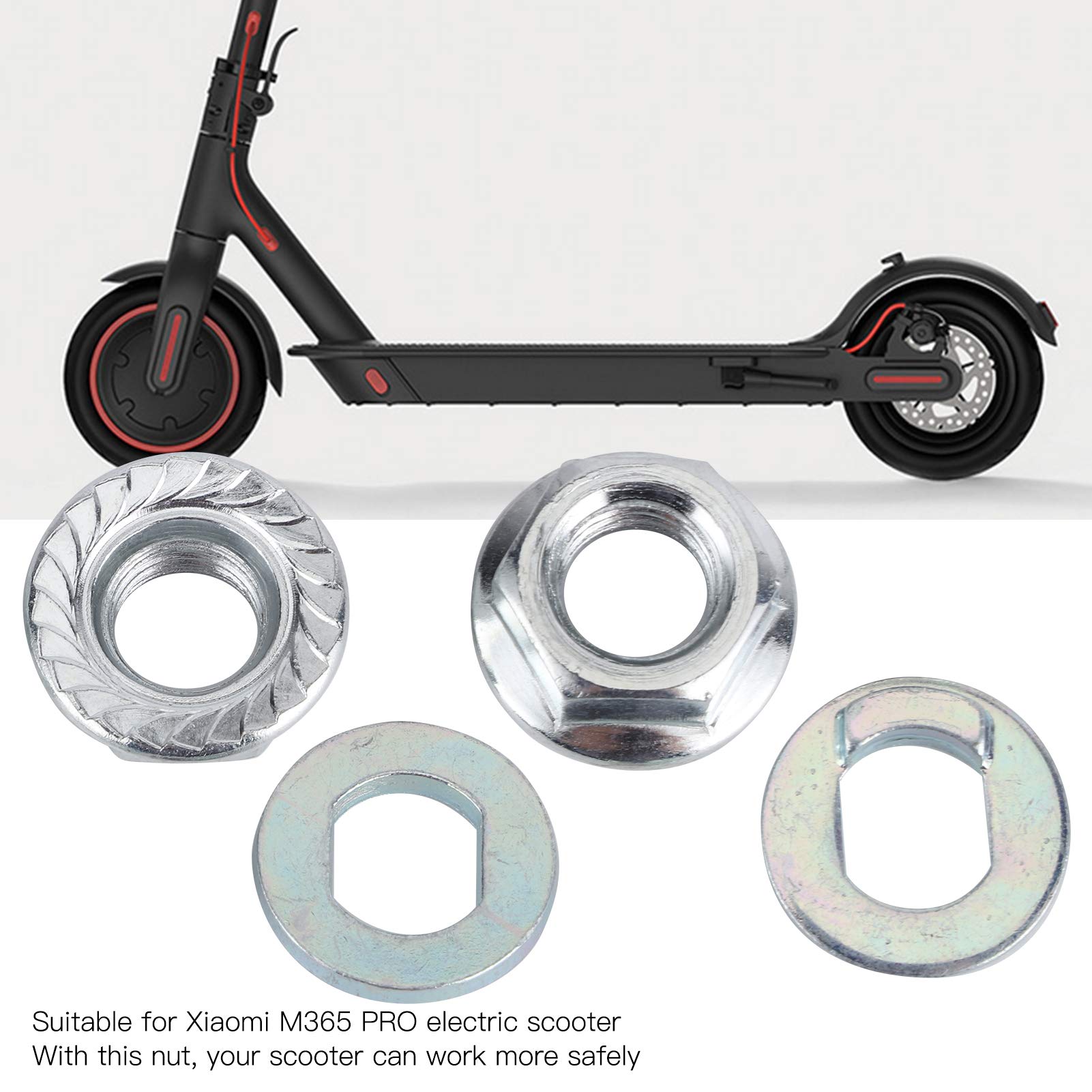 Premium Steel Alloy Scooter Nuts - Durable Front Motor Wheel Replacement Parts for Electric Scooters | Perfect for DIY Repairs & Maintenance
