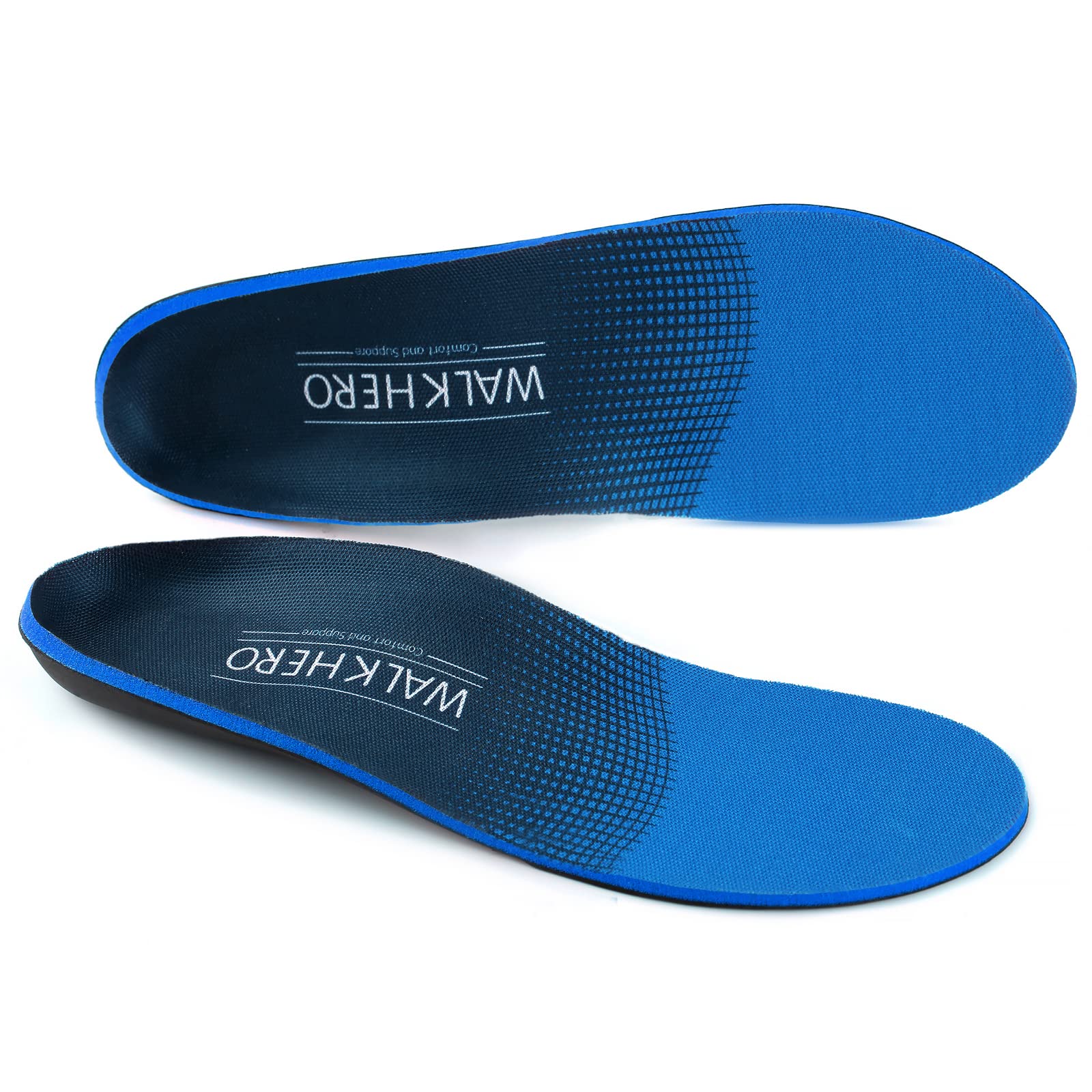 Plantar Fasciitis Relief Arch Support Insoles for Men & Women - Orthotic Shoe Inserts for Flat Feet, Heel & Foot Pain - All-Day Comfort & Energy - Perfect for Running, Walking & Work (Men's 12-12.5/Women's 14-14.5)