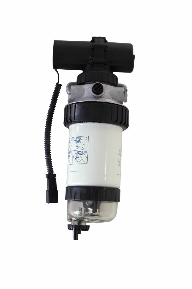 High-Quality Fuel Filter & Priming Pump Compatible with Caterpillar 236B Skid Steer - Perfect for Engine Maintenance & Heavy Equipment Repair