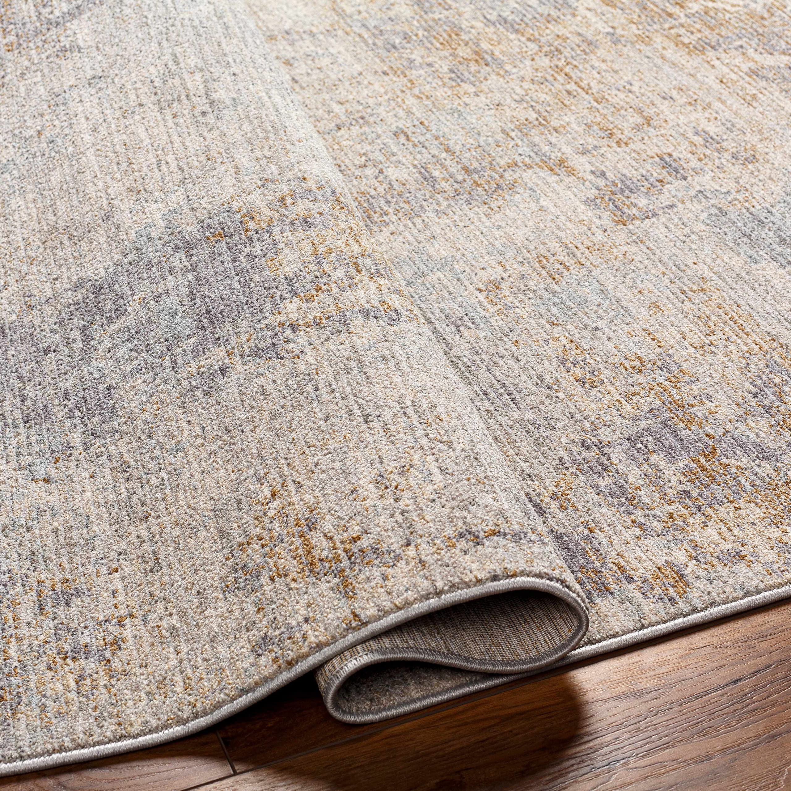 Hauteloom Deka Soft Modern Round Area Rug for Living Room and Bedroom - 5'3