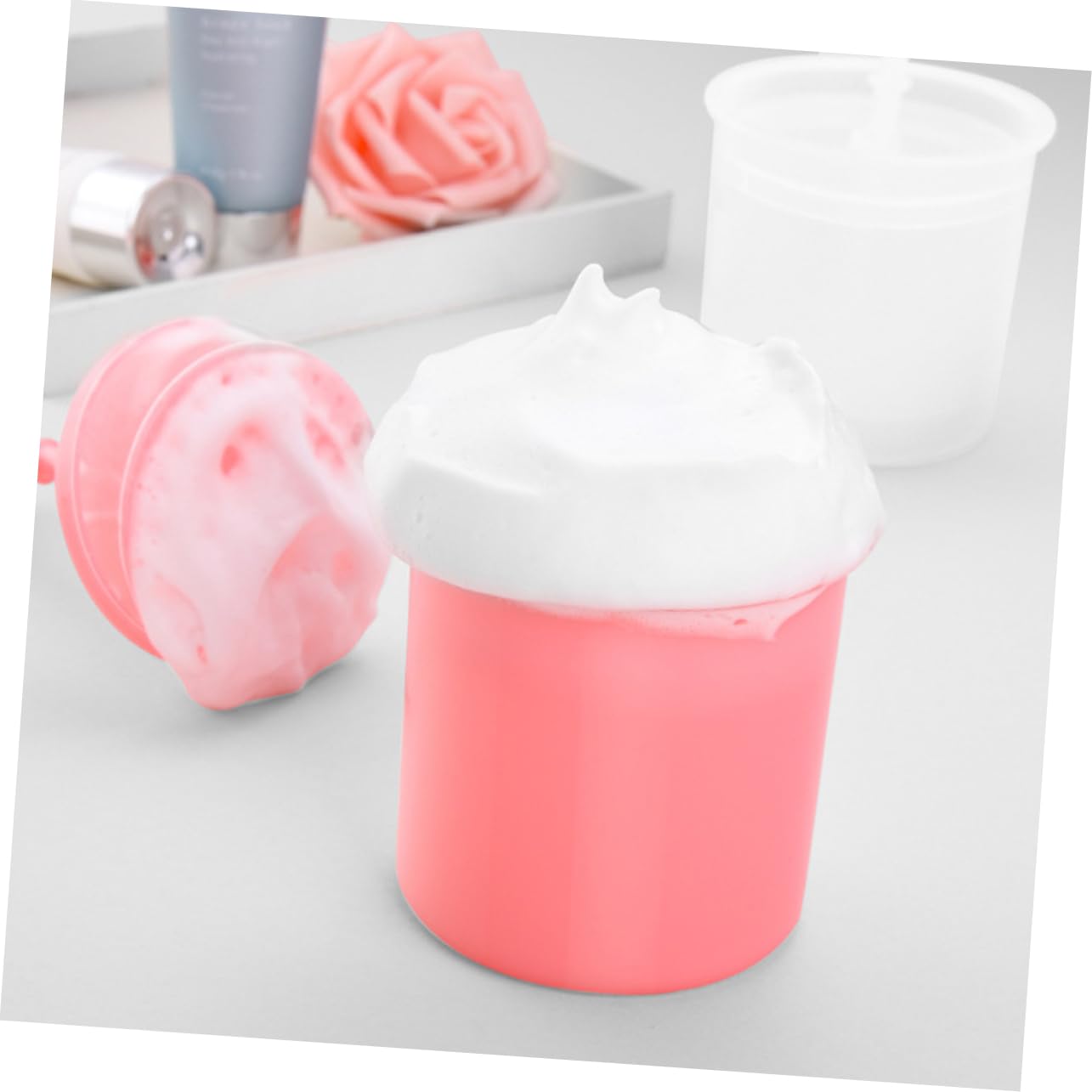 3pcs Plastic Facial Bubbler Maker - Portable Body Wash Bubble Tool for Face & Skin Care | Random Colors | Perfect for Spa, Bath Time & Kids Play