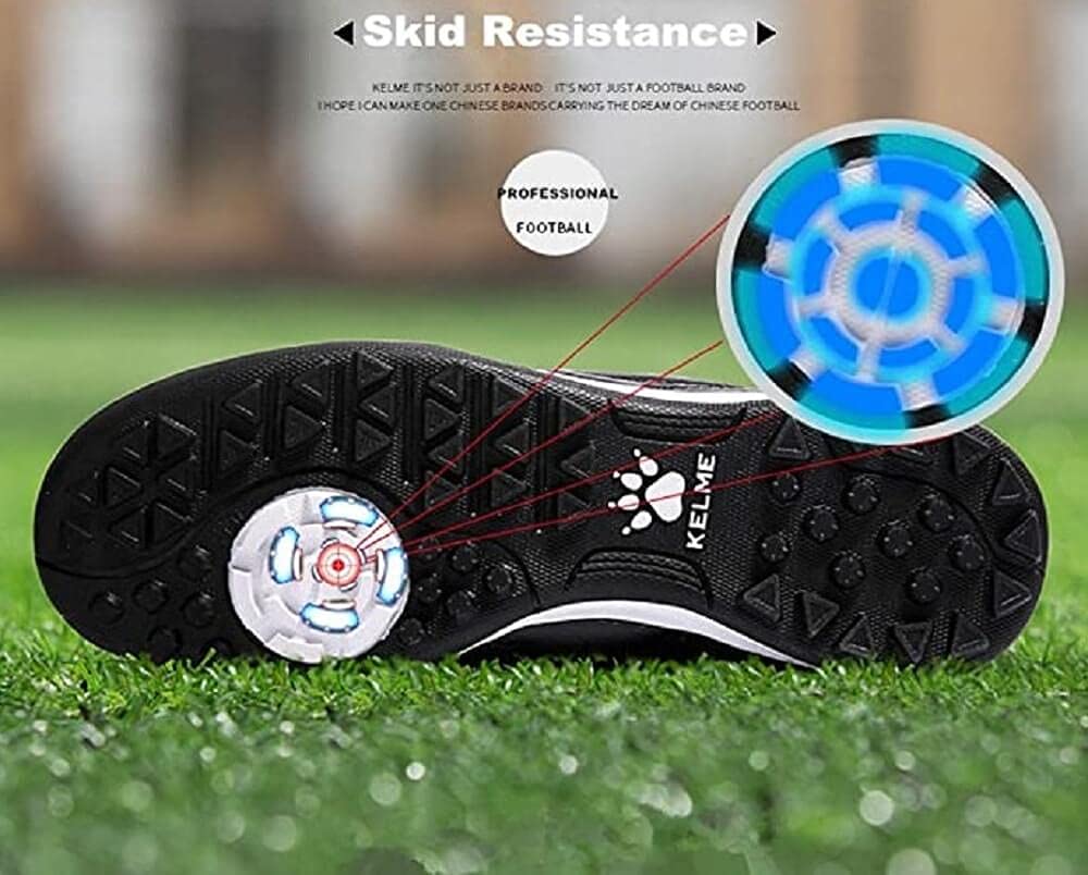 KELME Kids Soccer Cleats - Turf Football Boots for Outdoor & Indoor Play - Toddler, Little Kid & Big Kid Sizes - Lightweight TF AG Futsal Shoes for Training & Matches