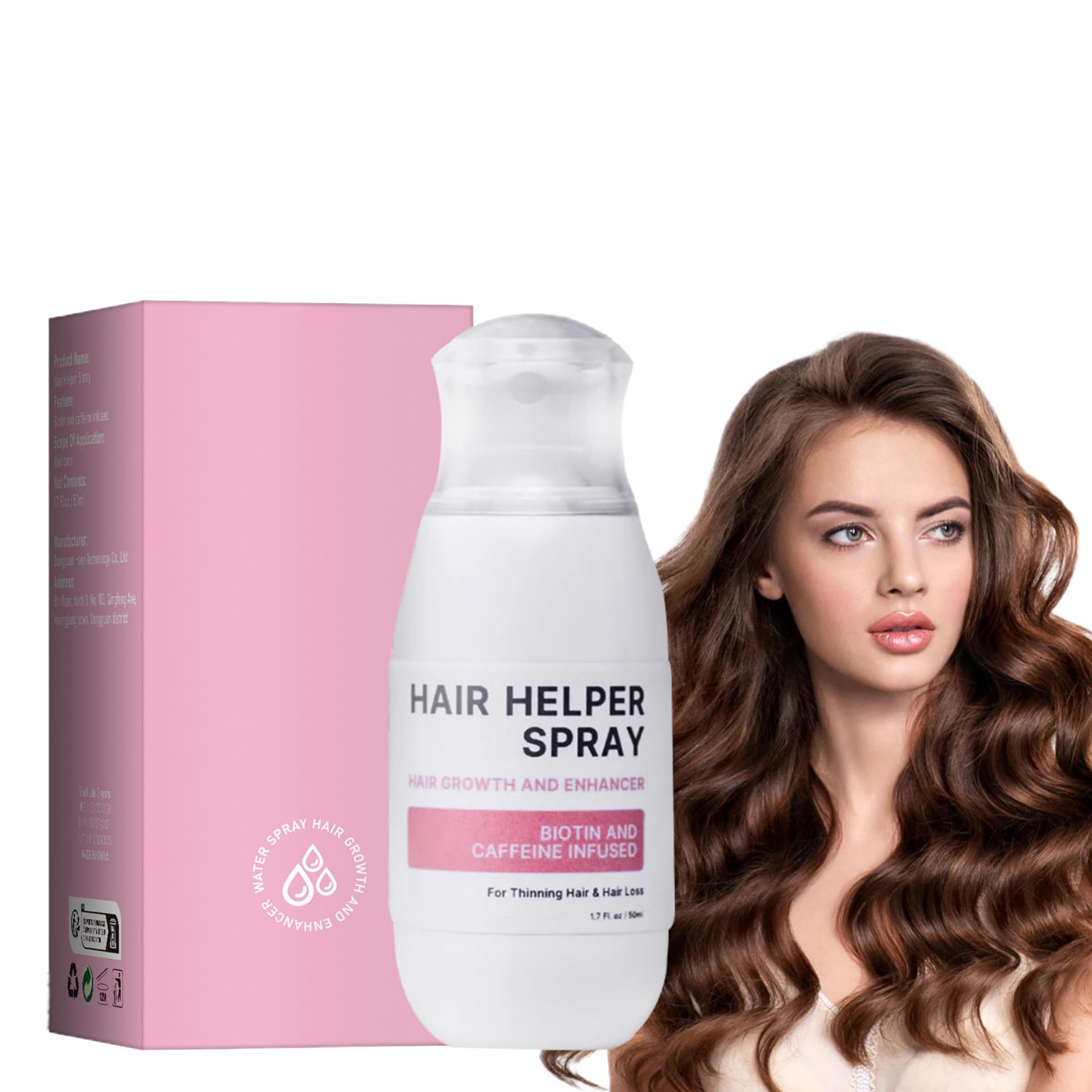 Hair Growth Spray - H-Regrow 2.0 Rice Water Treatment for Thicker & Longer Hair | Natural Hair Booster with Biotin & Keratin | Perfect for Daily Use at Home, Salon & Travel (1 Bottle)