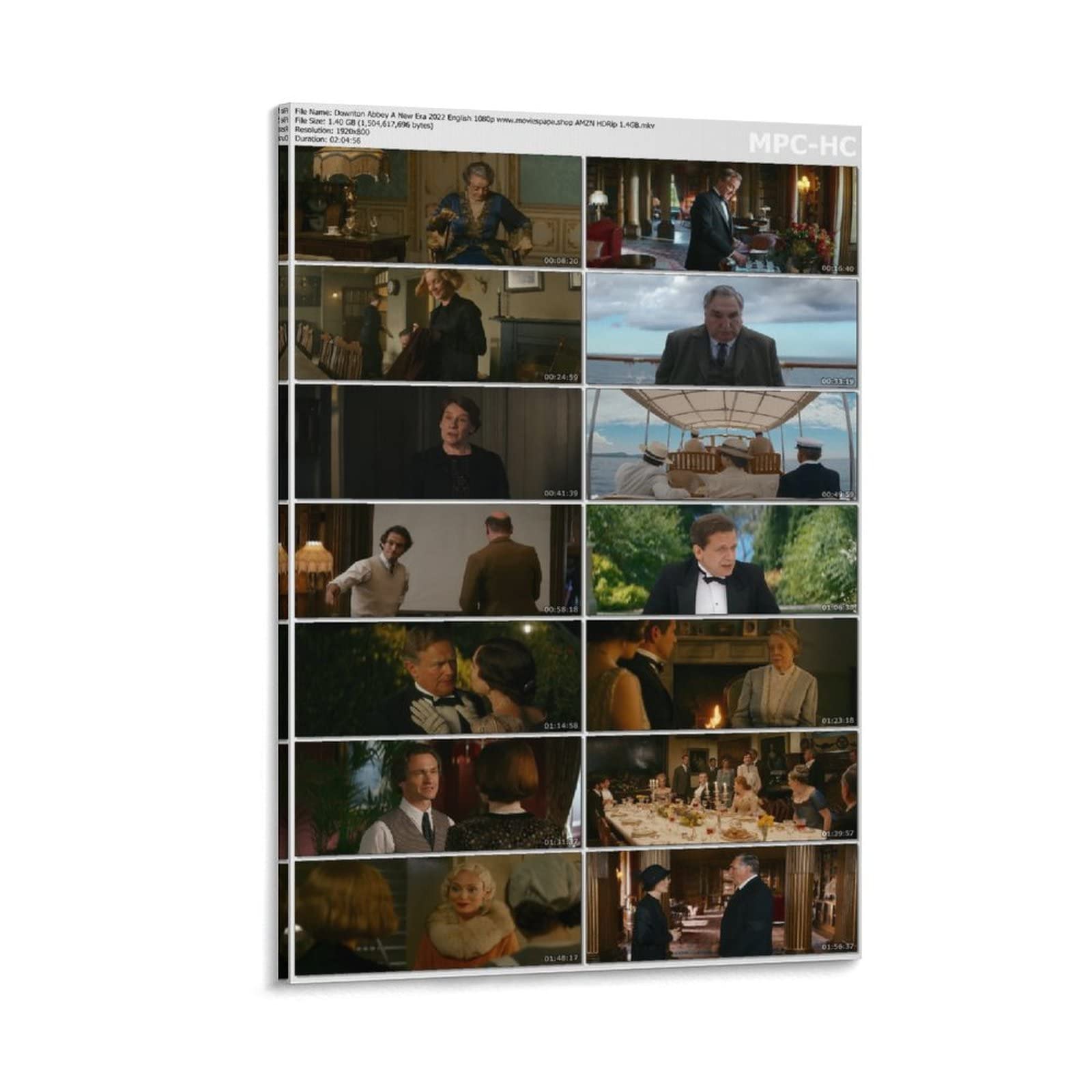 Downton Abbey Movie Poster - Premium 20x30 Inch (50x75cm) Wall Art Print for Home Theater Decor, Living Room & Bedroom Wall Decoration - Perfect for Vintage Style Interior Design & Film Lover Gifts