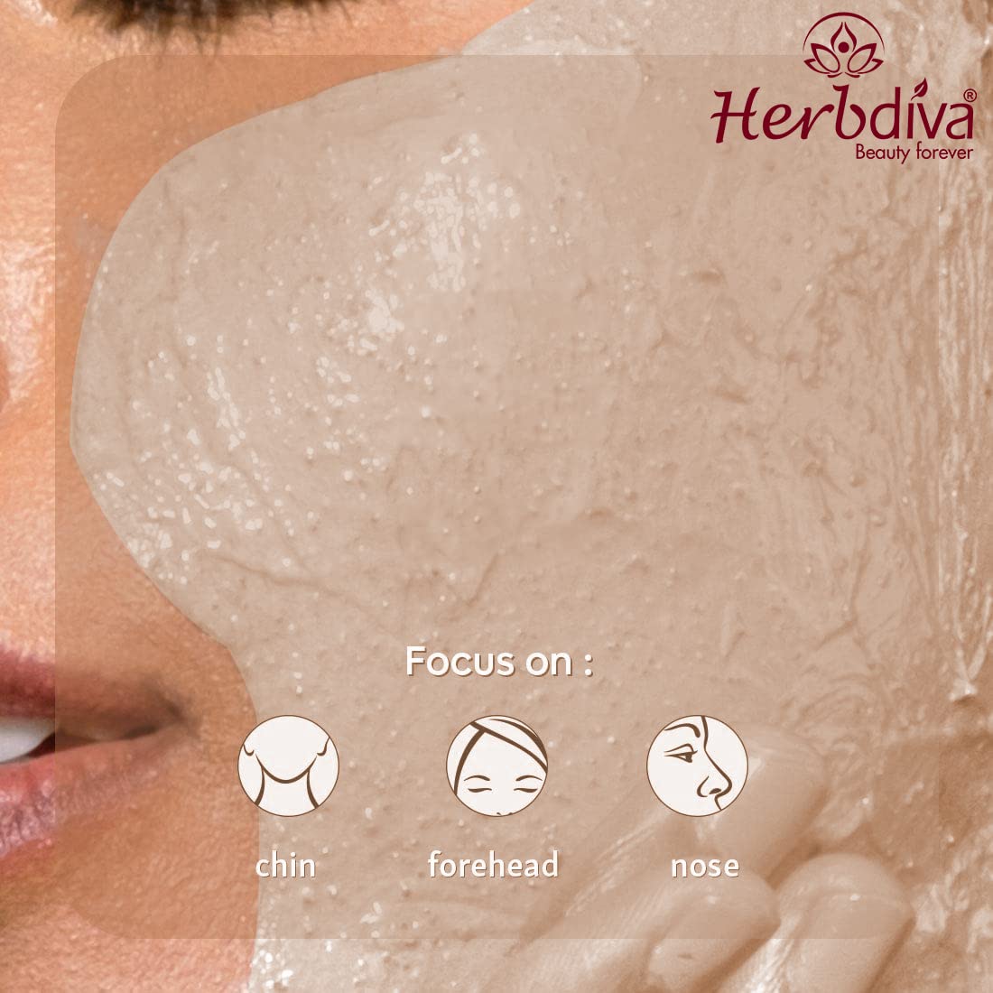 Herbdiva Choco Body Polishing Facial Scrub 500GM - Exfoliating Scrub for Tan Removal, Blackhead & Dirt Cleanser - Enriched with Sweet Almond Oil & Vitamin C for Soft, Smooth Skin - Perfect for Spa Day & At-Home Skincare Routine