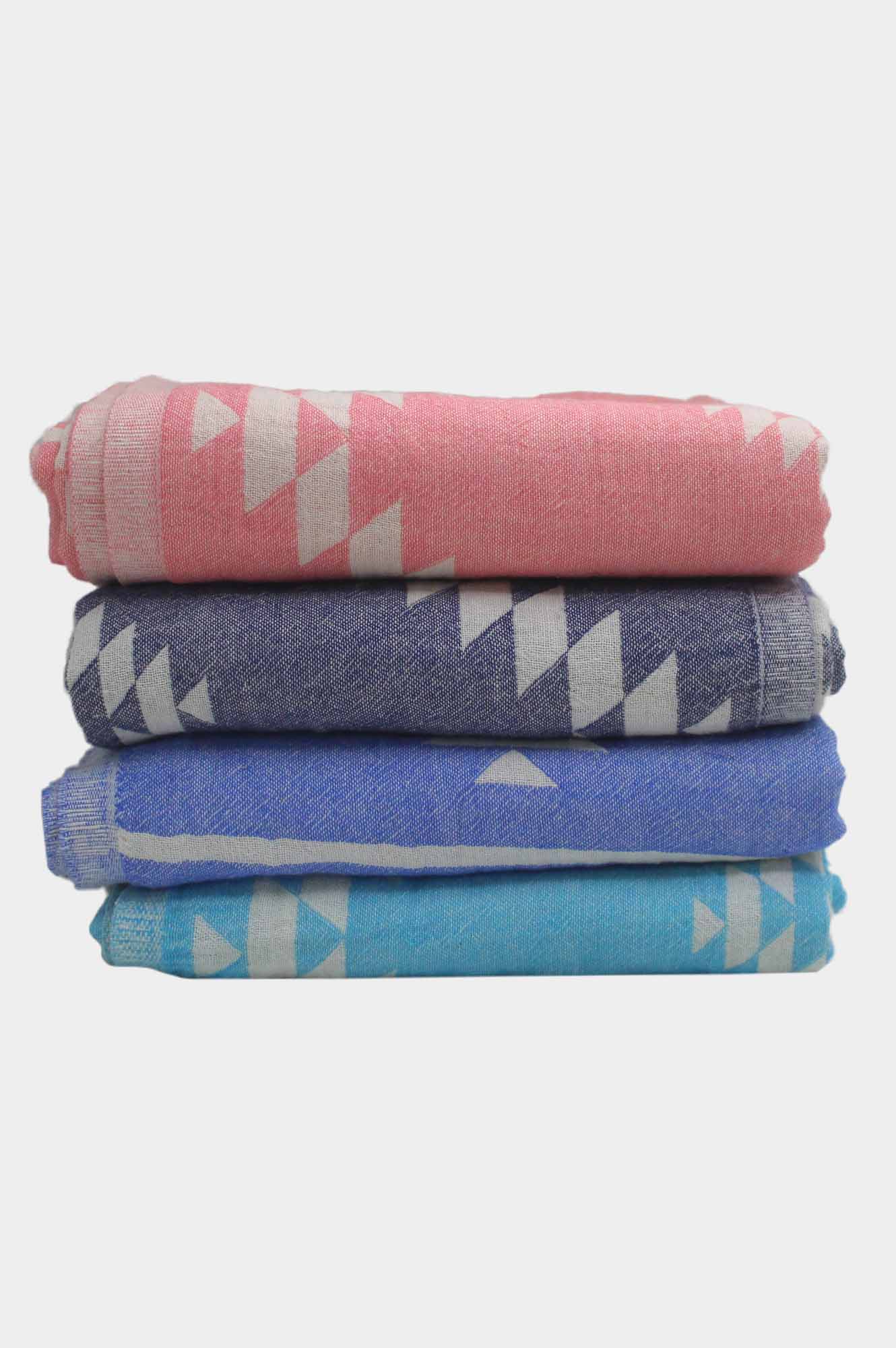 Premium Pestemal Greek Absorbent Towels - Soft & Quick-Drying Turkish Bath Towel in Navy Blue | Perfect for Beach, Yoga, Spa & Travel