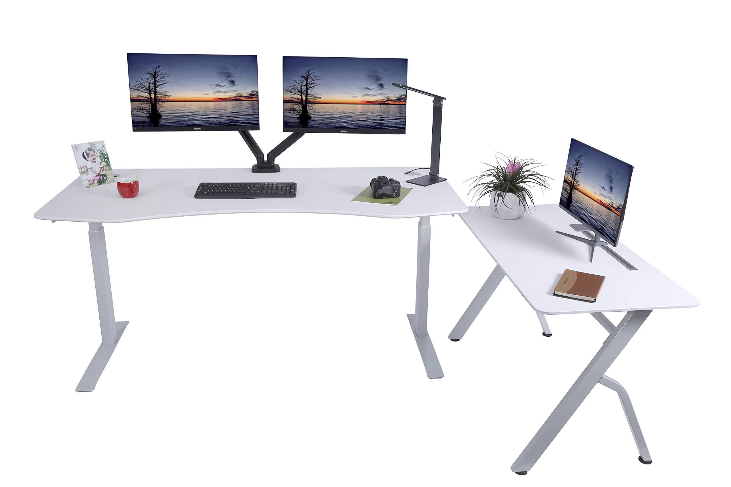 ApexDesk 47 Inch Modern Home Office Computer Desk - Simple Writing Study Desk for Students & Professionals - White | Perfect for Small Spaces, Remote Work & Online Learning